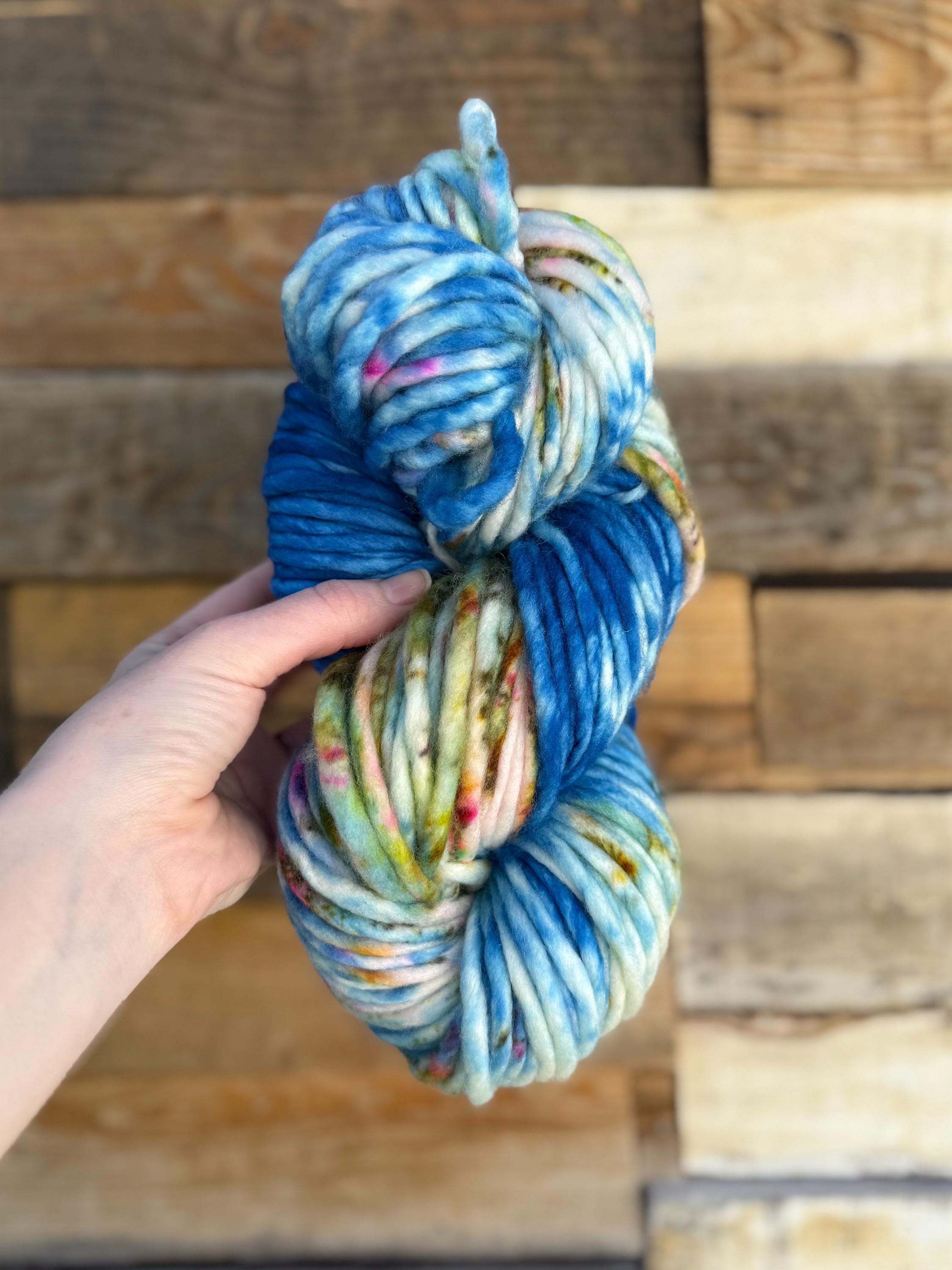 Glass beach Hand dyed super bulky merino wool