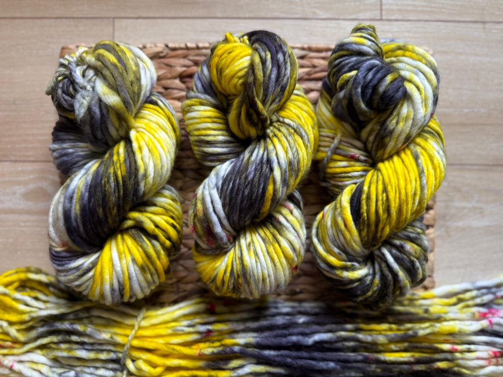 Bubble glum hand dyed yarn