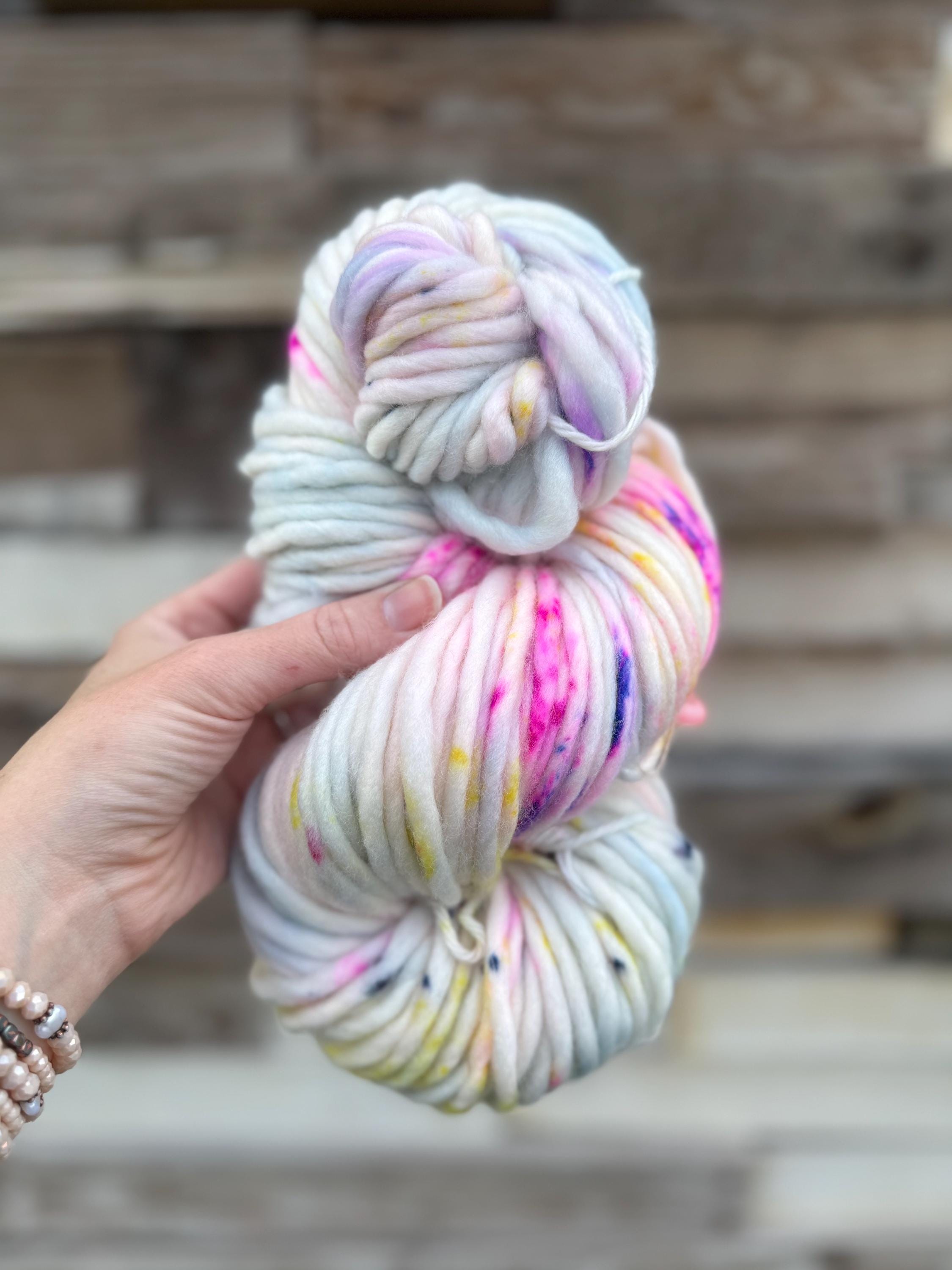 Iridescent Hand dyed super bulky merino wool