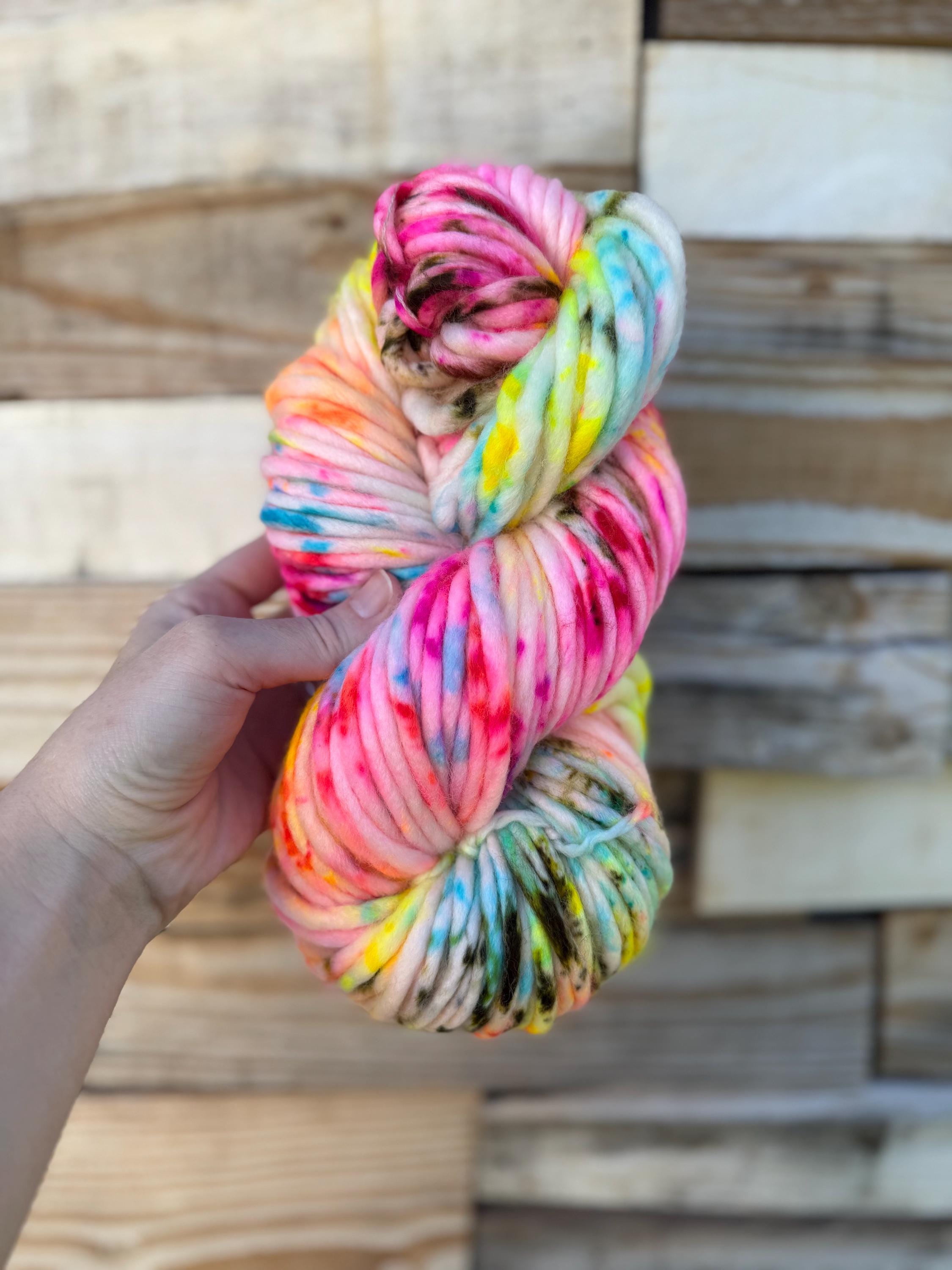 Cheer hand dyed super bulky merino wool yarn