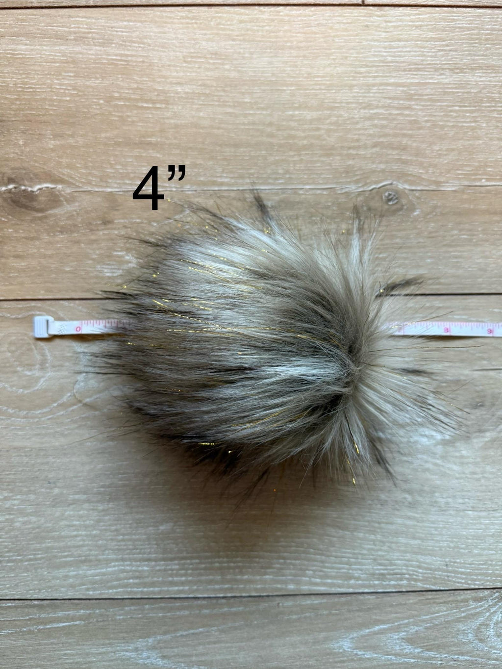 Tinsel wolf luxe faux fur pom