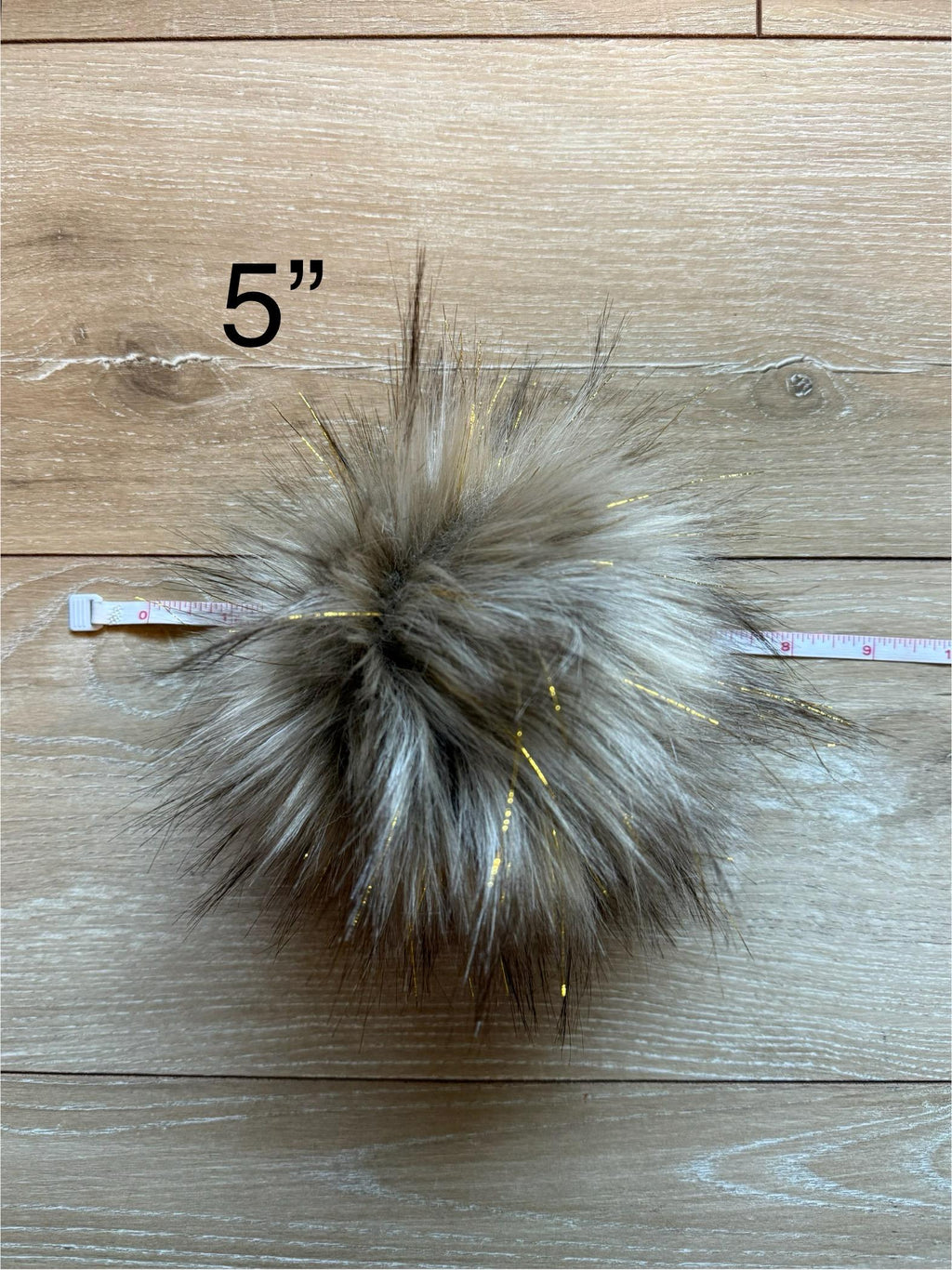 Tinsel wolf luxe faux fur pom