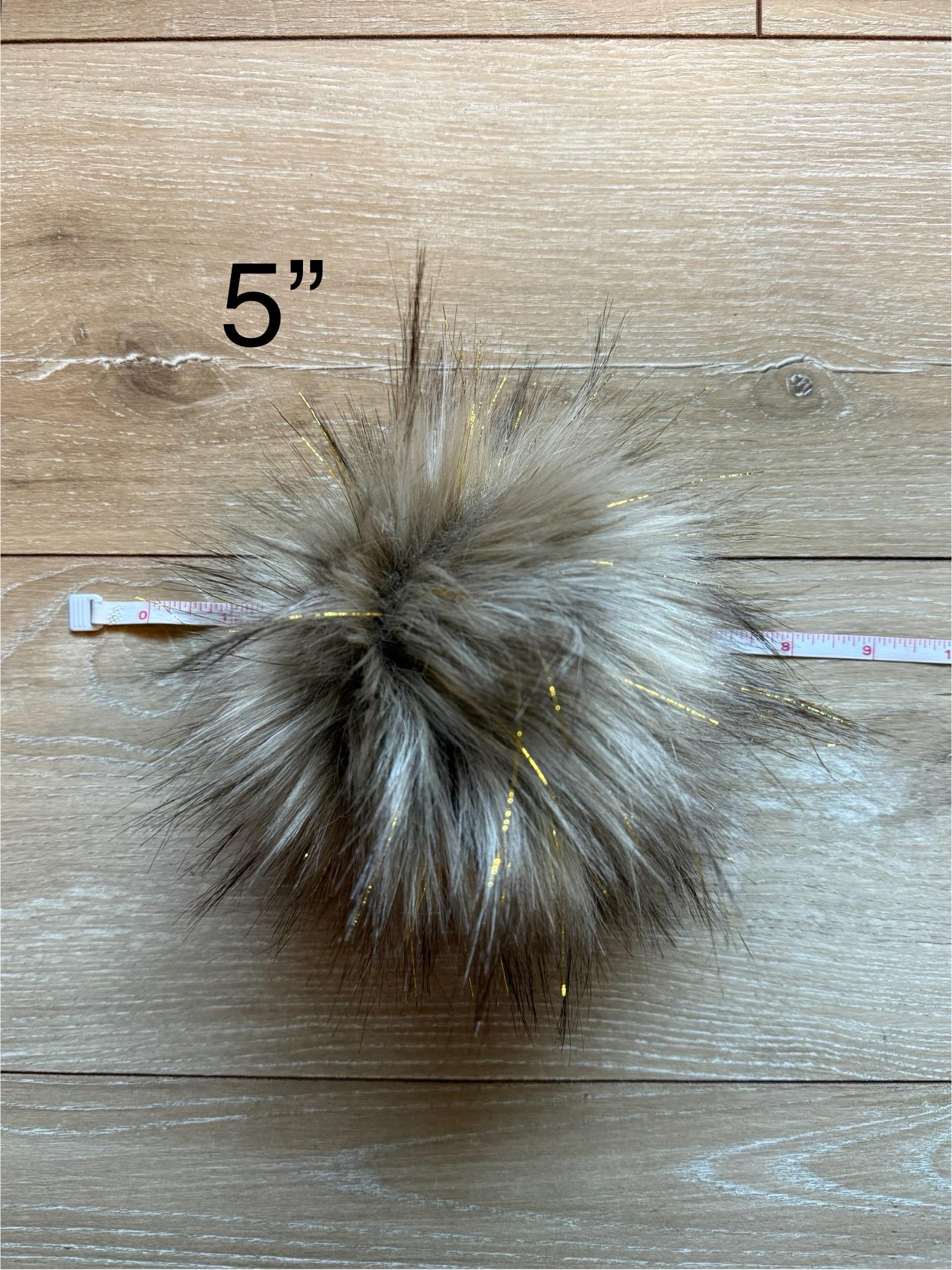 Tinsel wolf luxe faux fur pom