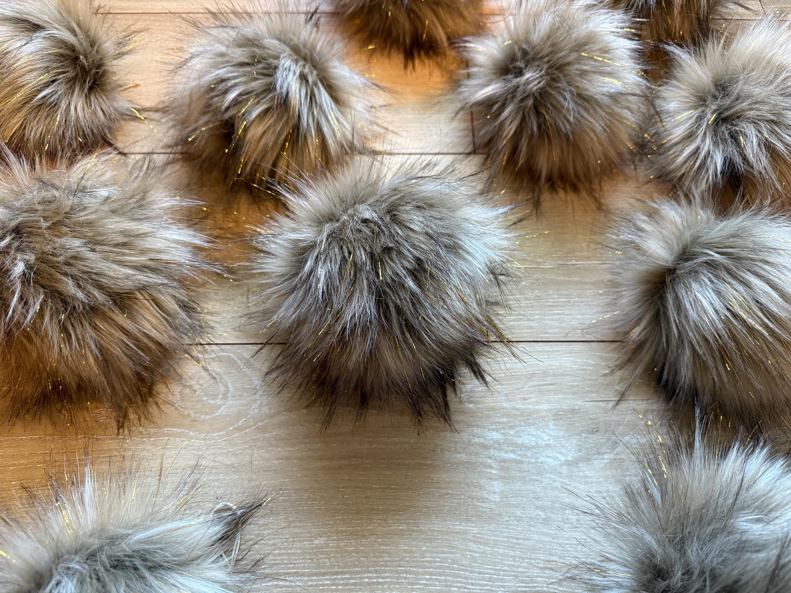 Tinsel wolf luxe faux fur pom