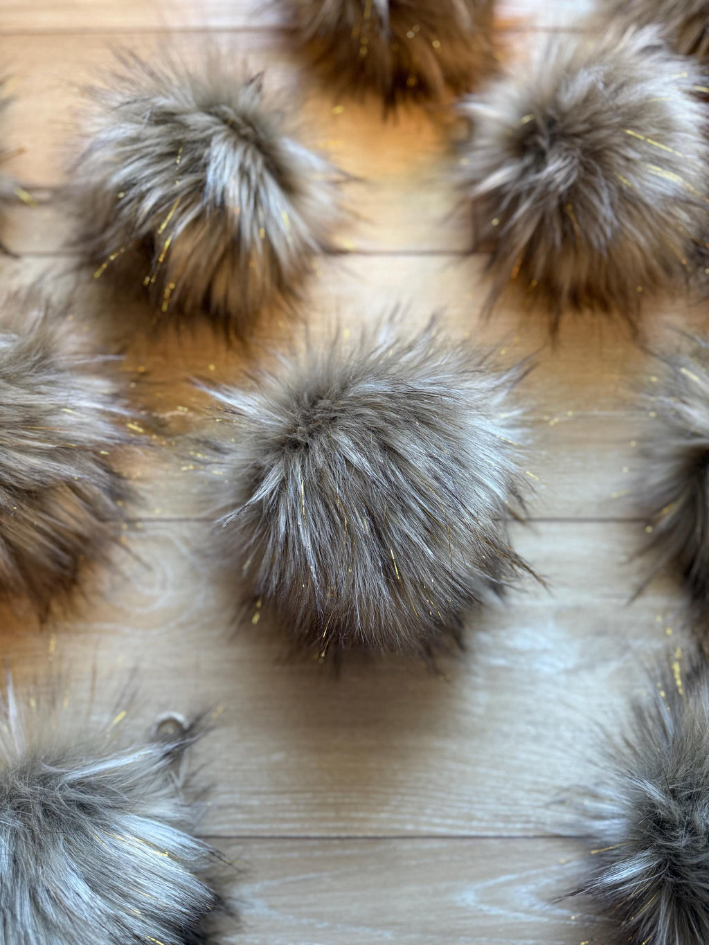 Tinsel wolf luxe faux fur pom