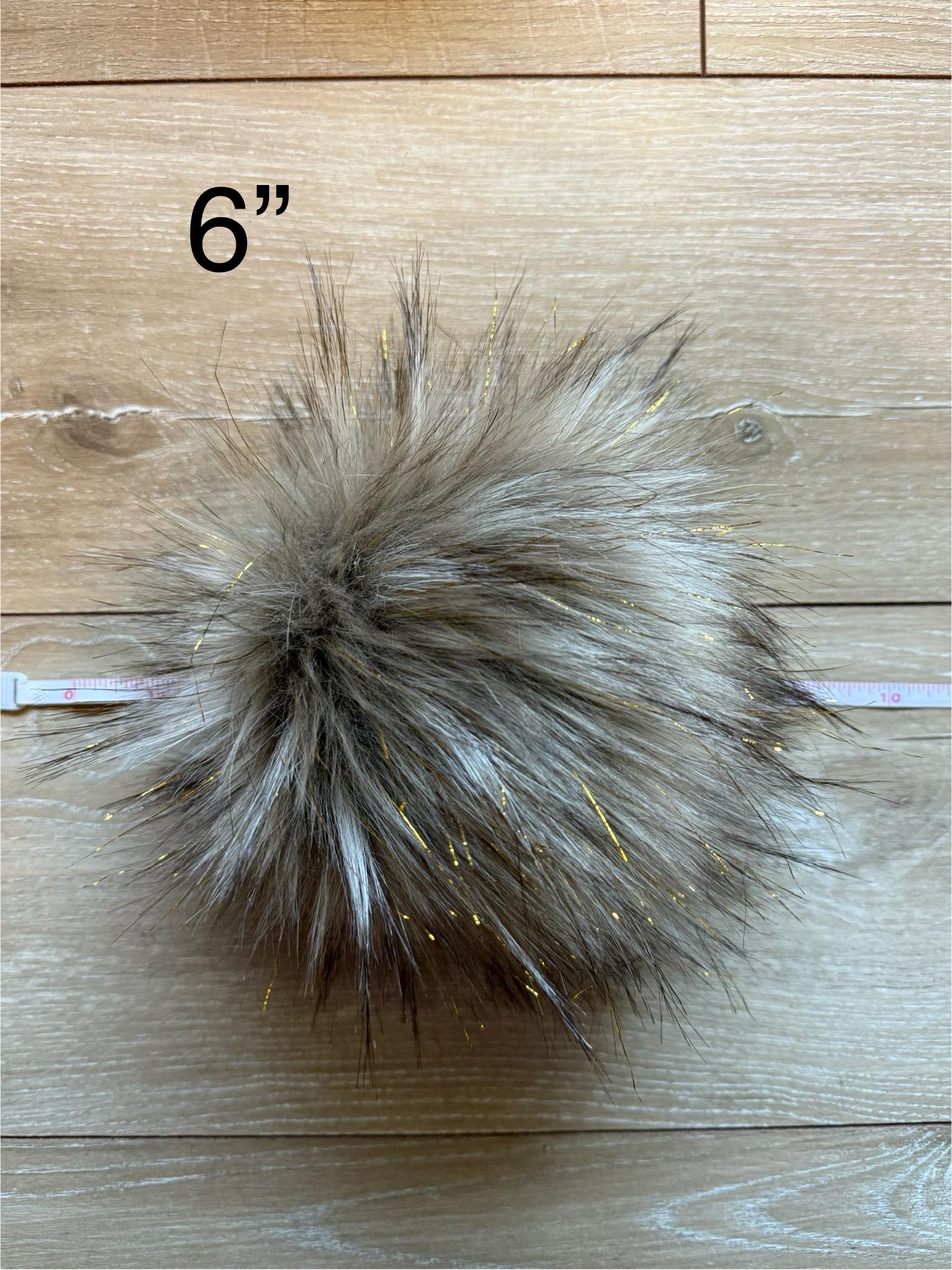 Tinsel wolf luxe faux fur pom