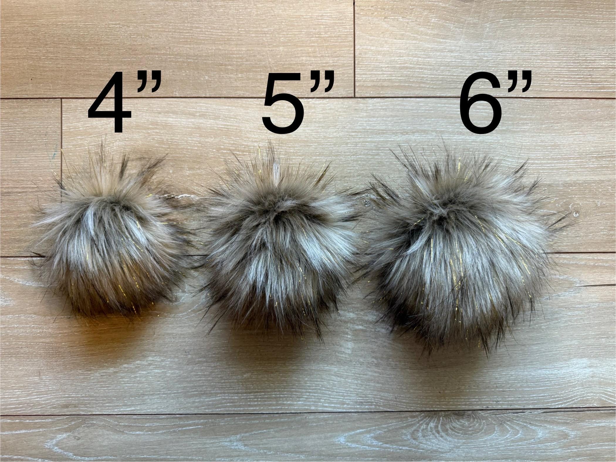 Tinsel wolf luxe faux fur pom