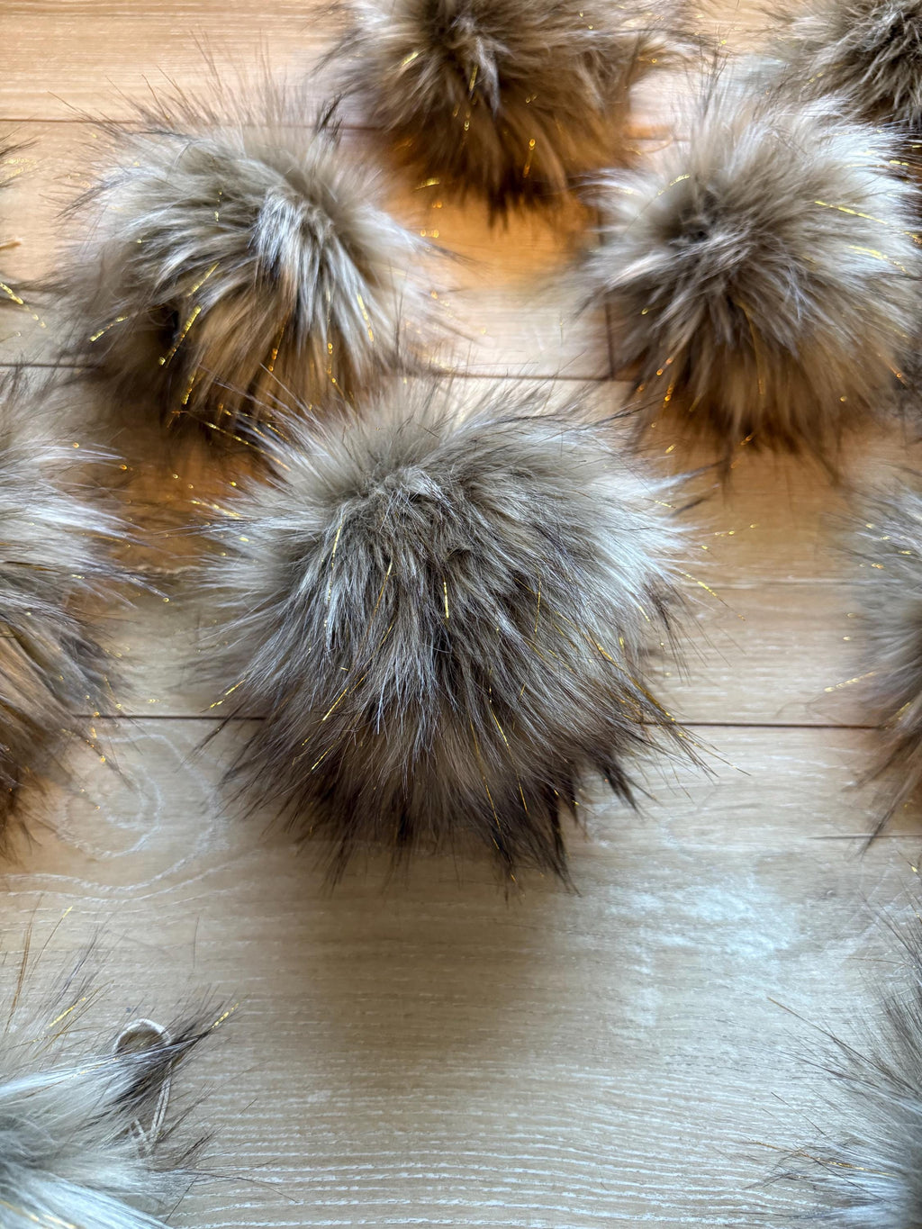 Tinsel wolf luxe faux fur pom