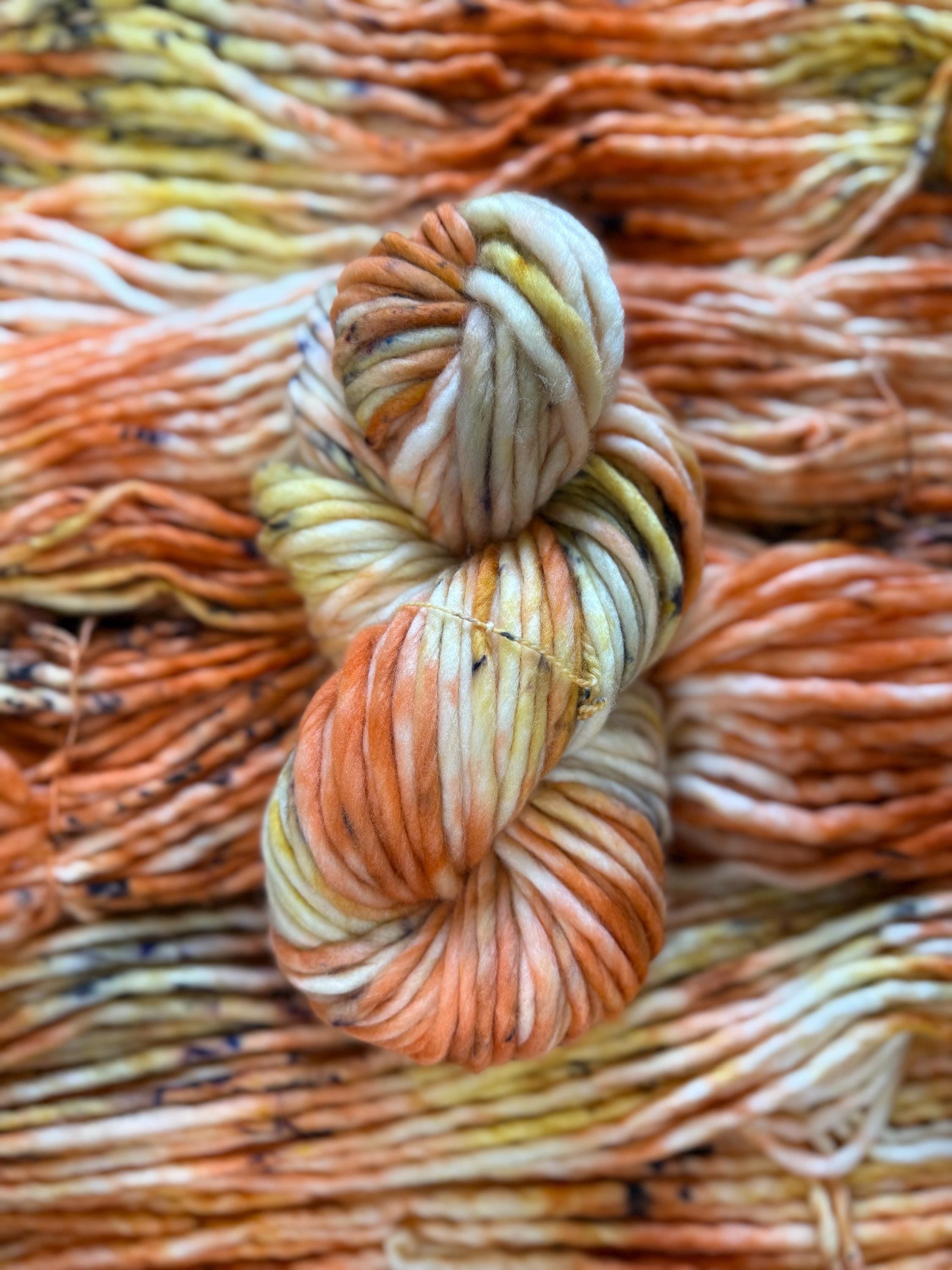 Harvest Hand dyed super bulky merino wool yarn