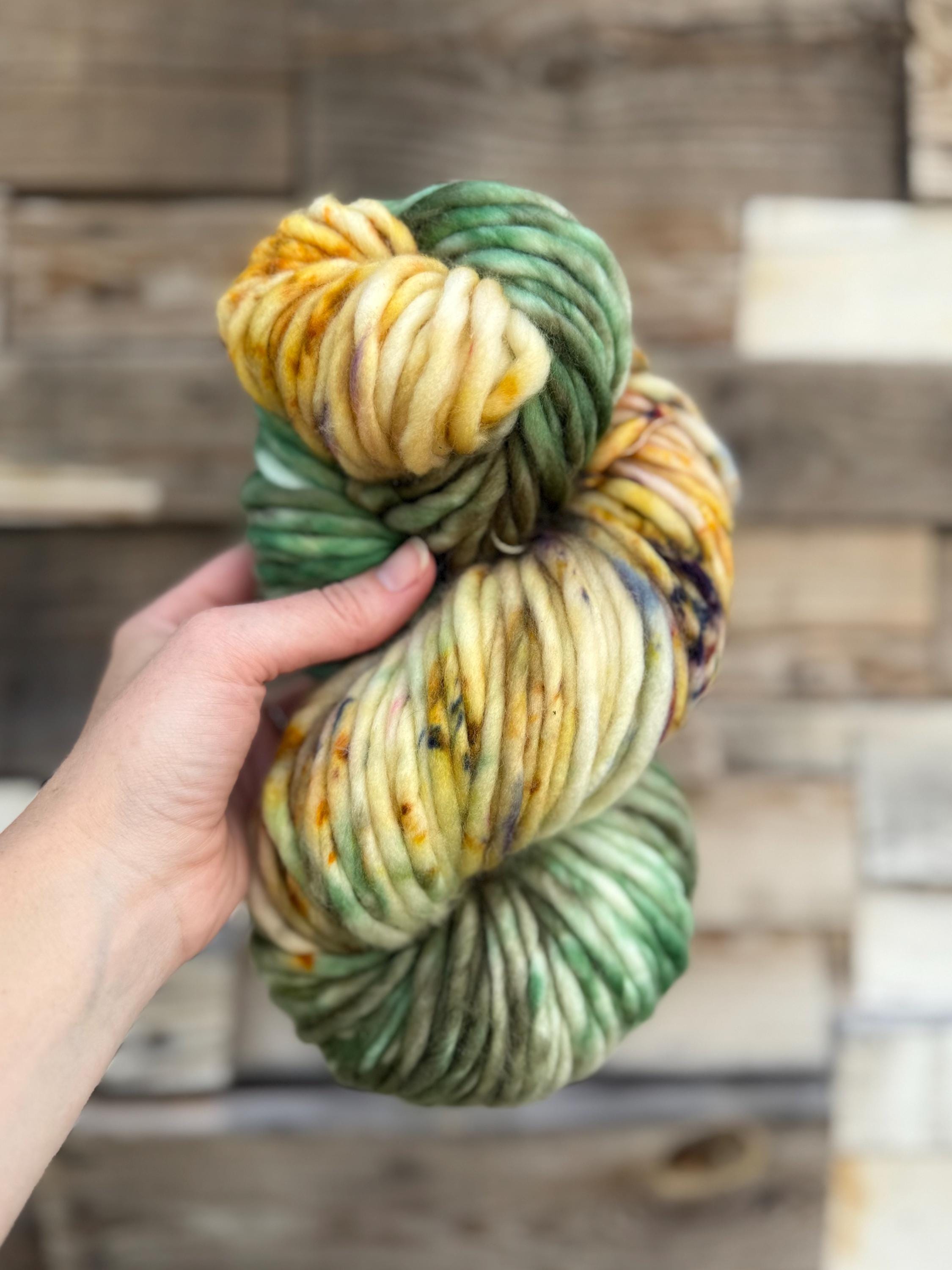 Cozy Hand dyed super bulky merino wool yarn