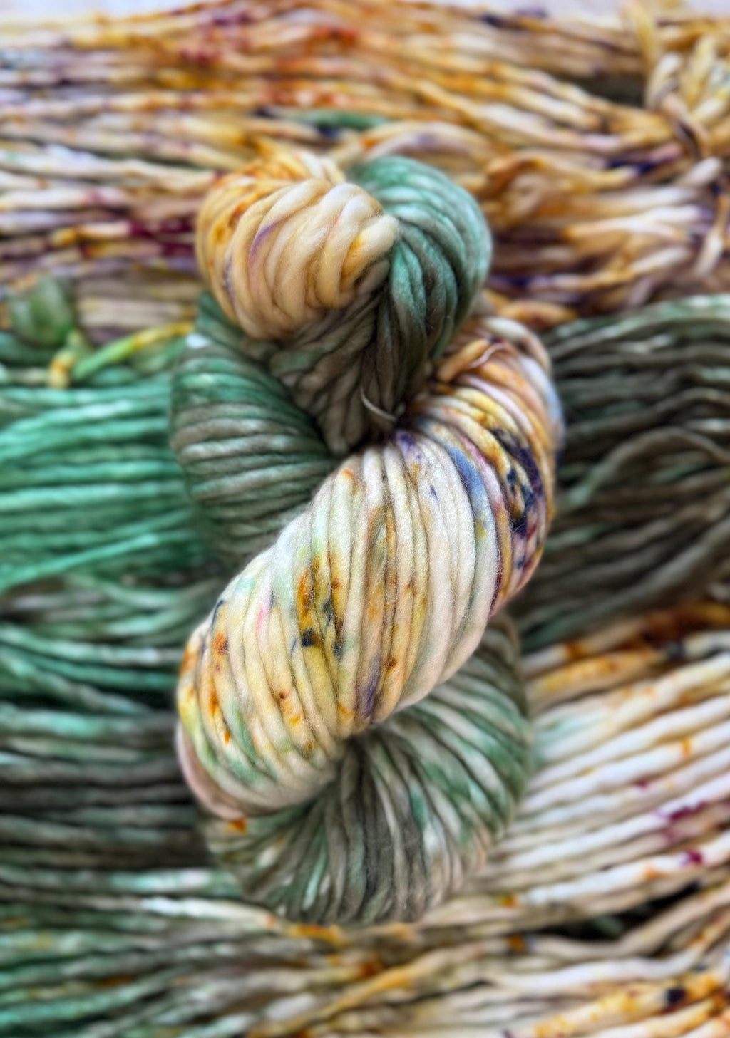 Cozy Hand dyed super bulky merino wool yarn