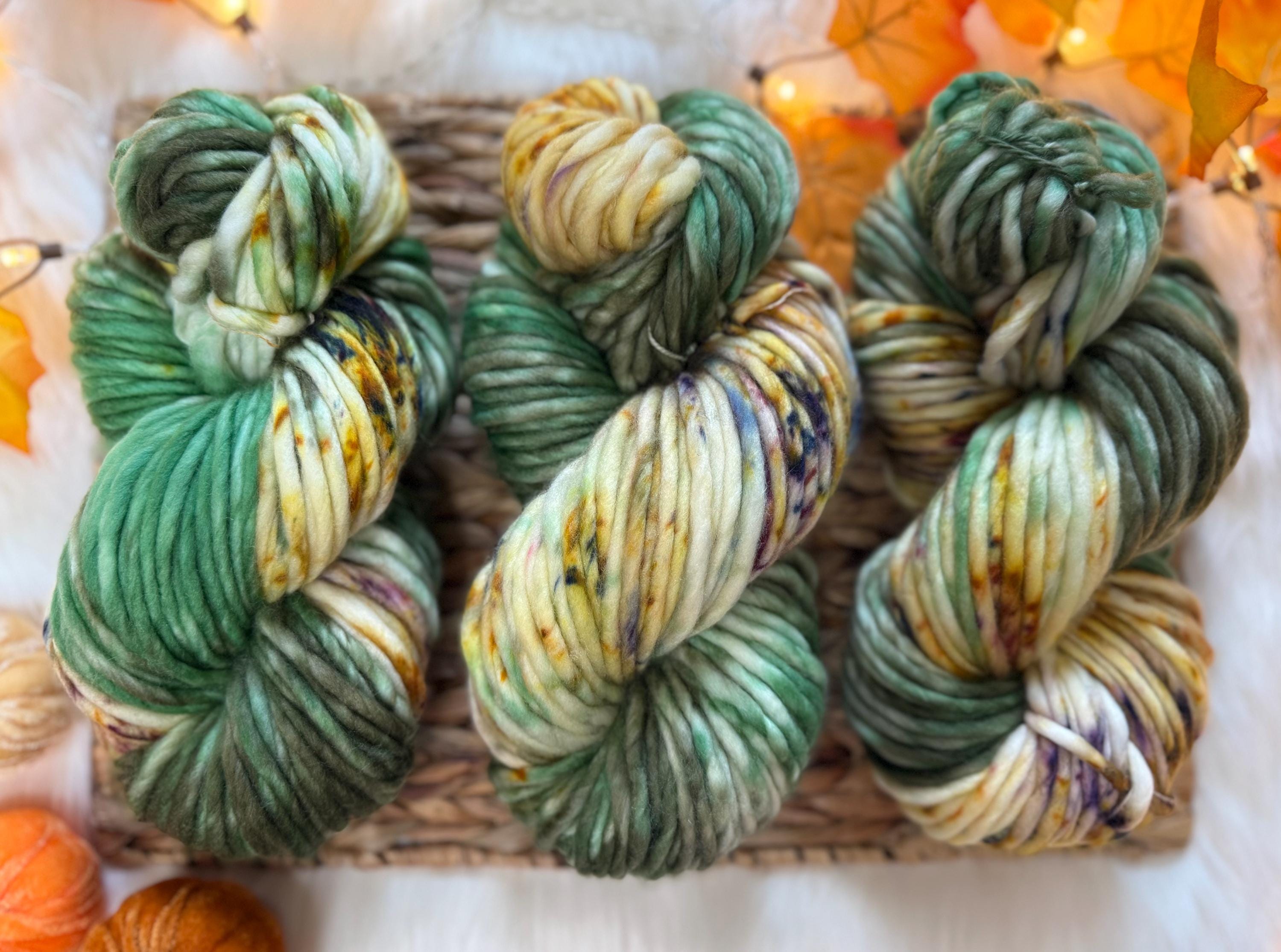 Cozy Hand dyed super bulky merino wool yarn