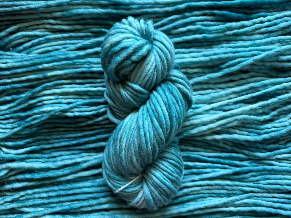 Tropical teal Hand dyed yarn