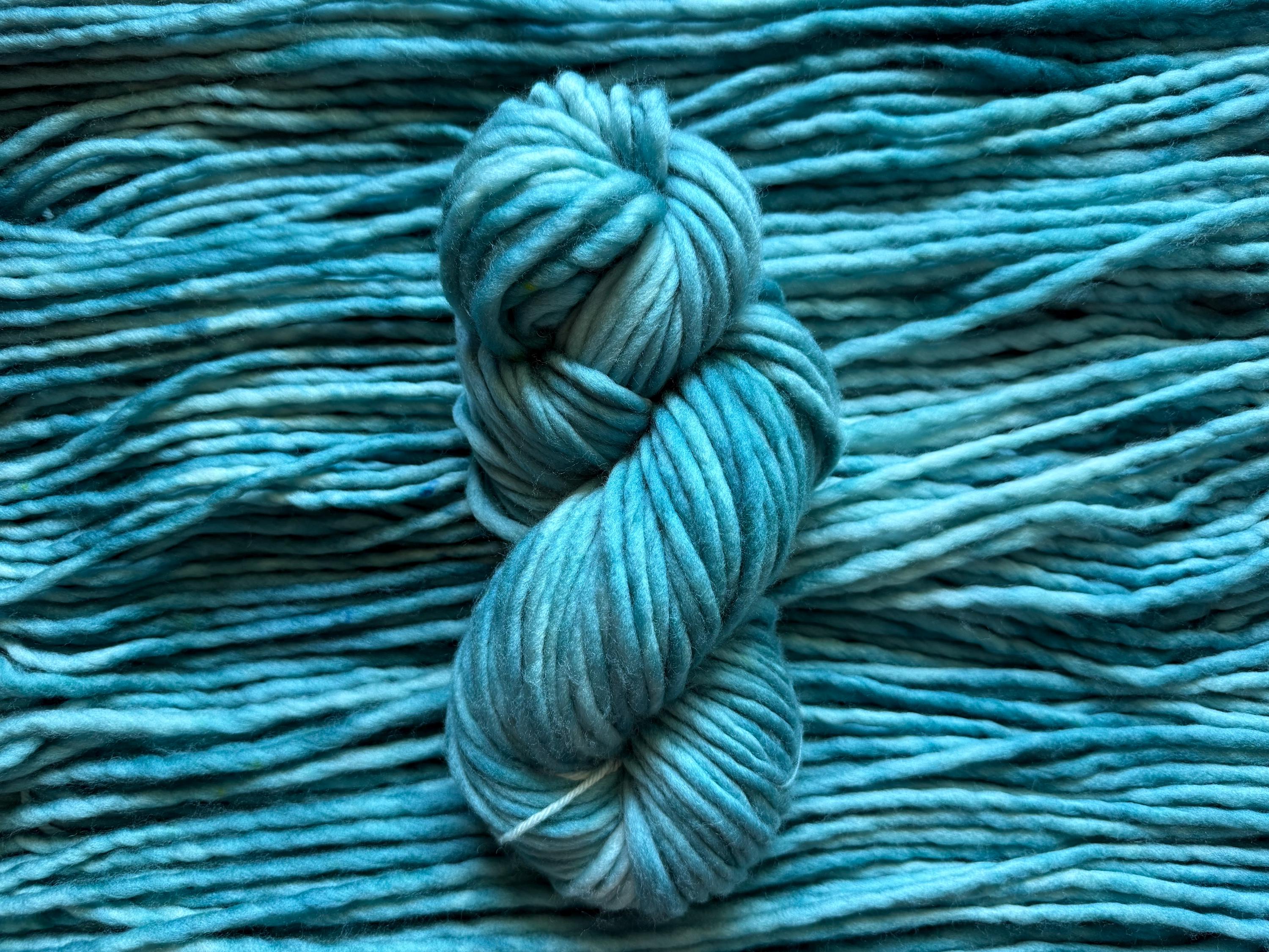 Tropical teal Hand dyed yarn