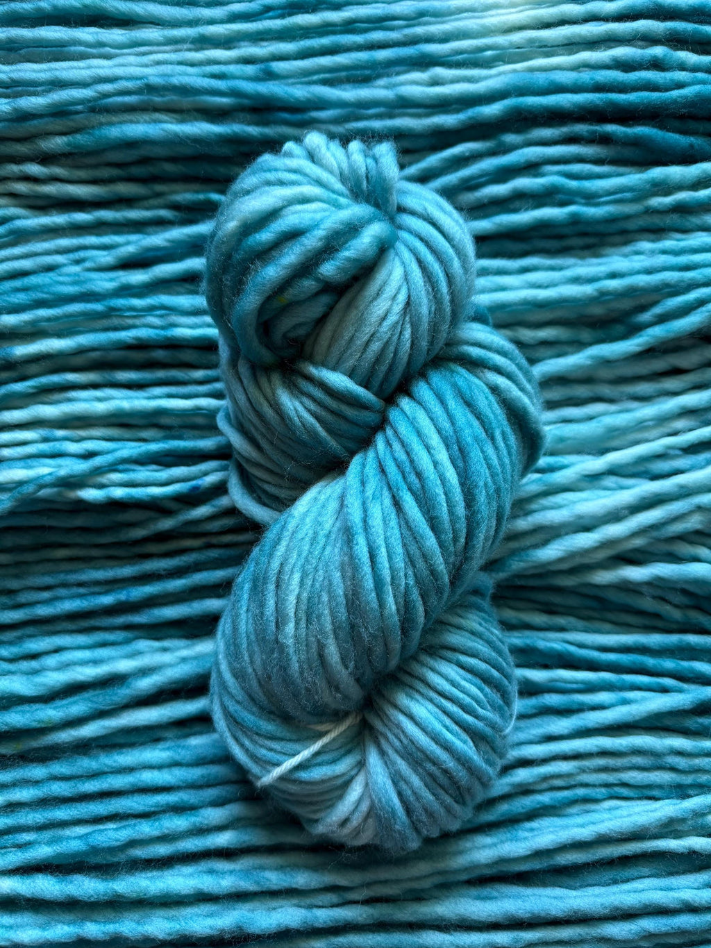 Tropical teal Hand dyed yarn