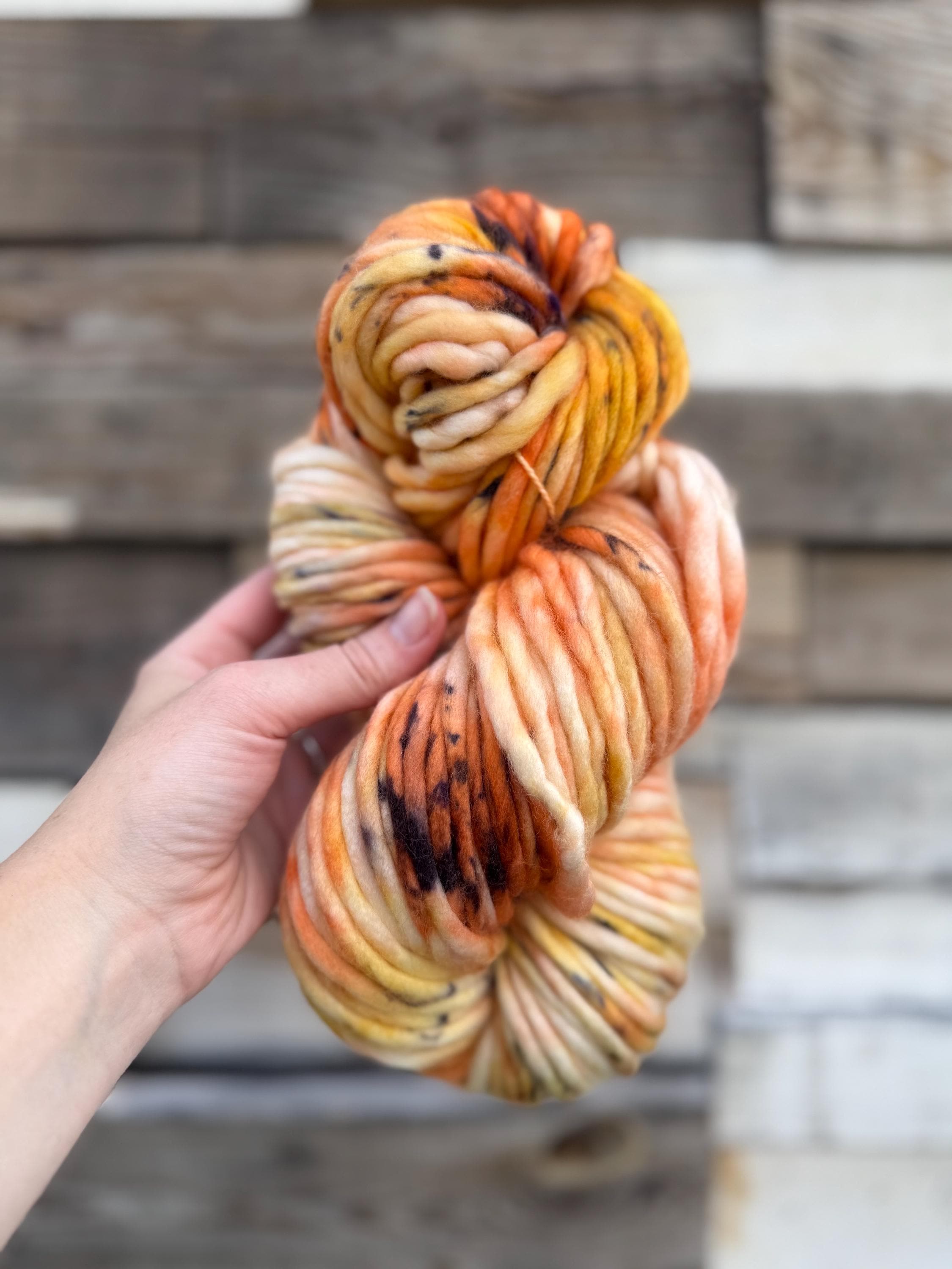 Harvest Hand dyed super bulky merino wool yarn