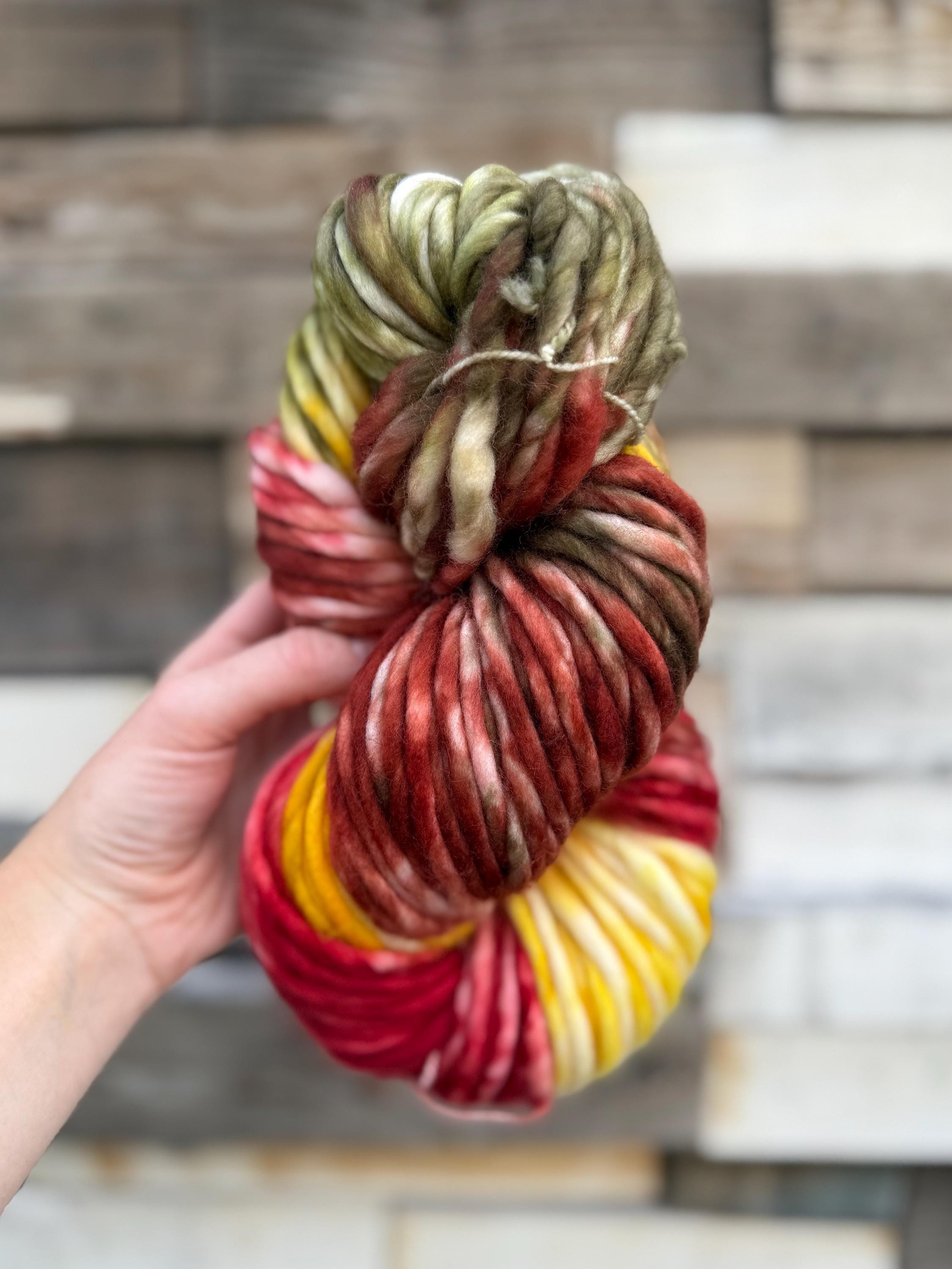Foliage Hand dyed super bulky merino wool yarn