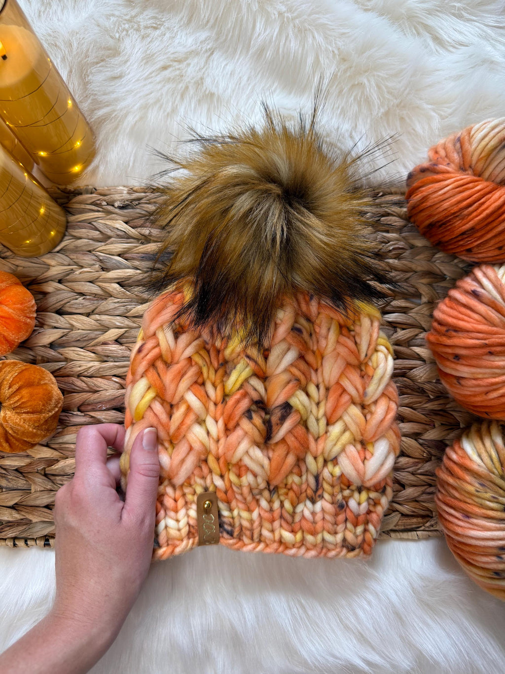 Knit luxury beanie
