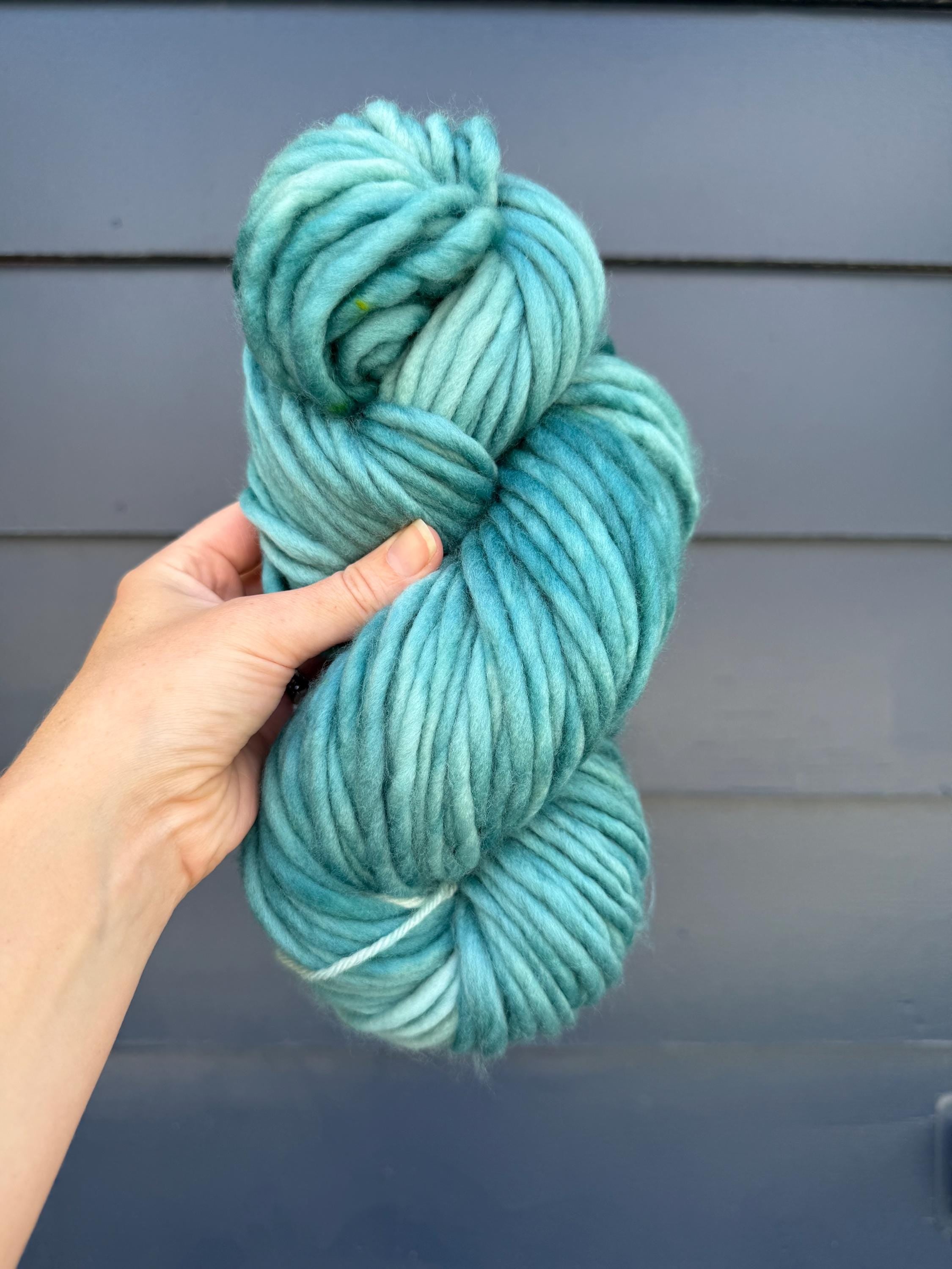 Tropical teal Hand dyed yarn