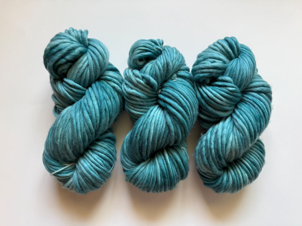Tropical teal Hand dyed yarn