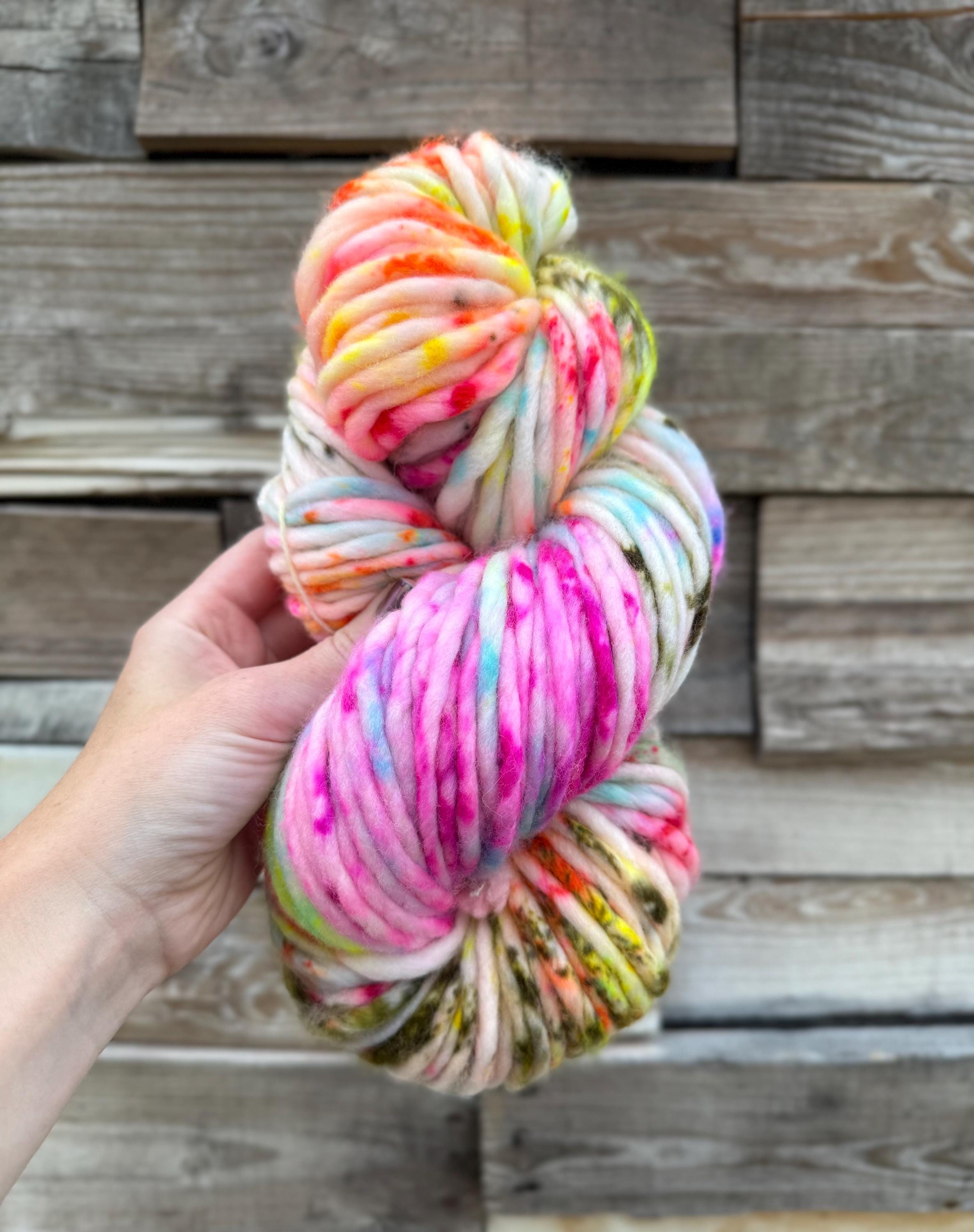 Cheer hand dyed super bulky merino wool yarn