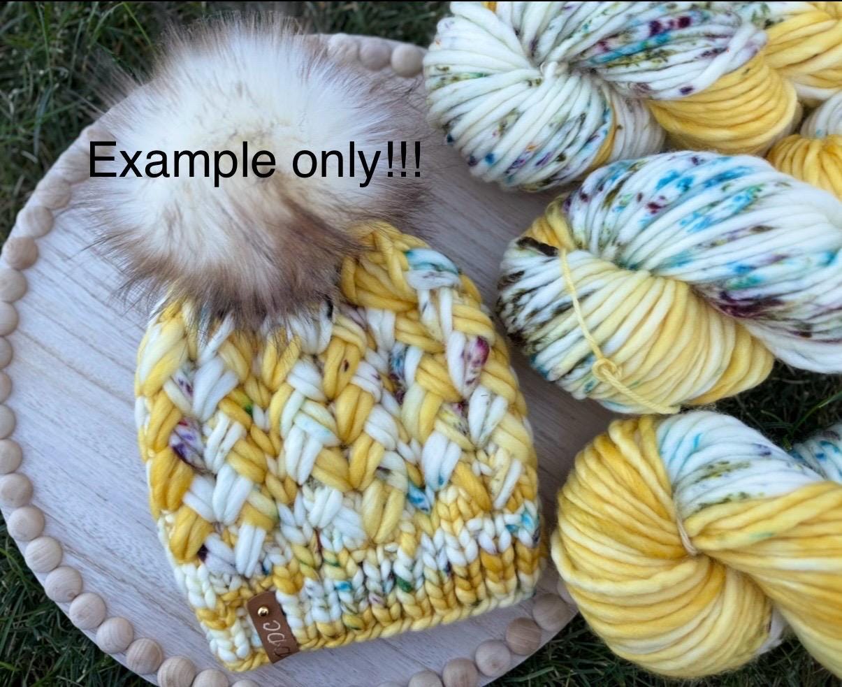 Sunshine hand dyed super bulky merino wool yarn