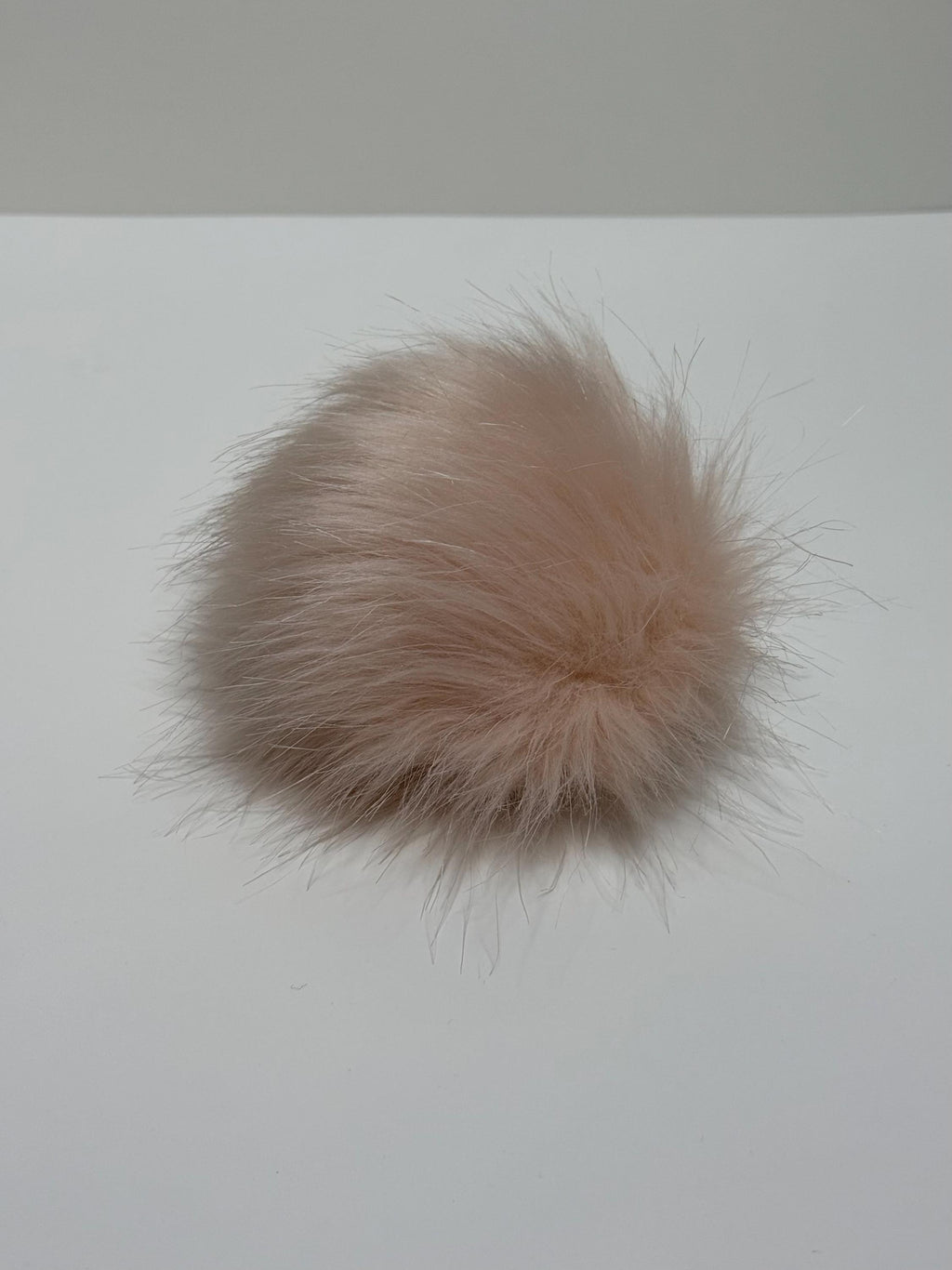 Blush faux fur Pom Poms