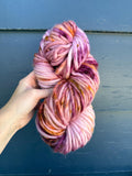 Amuck (oopsie 2) Hand dyed super bulky merino wool yarn