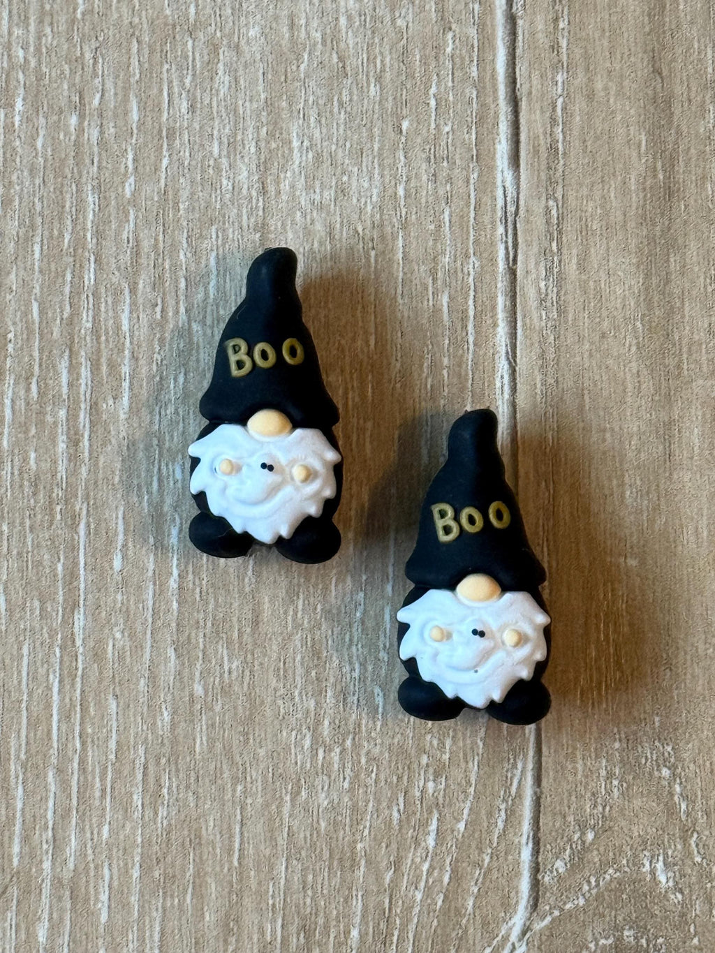 Gnome needle stoppers for knitting needles