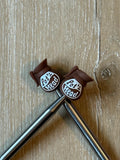 Coffee pot needle stoppers for knitting