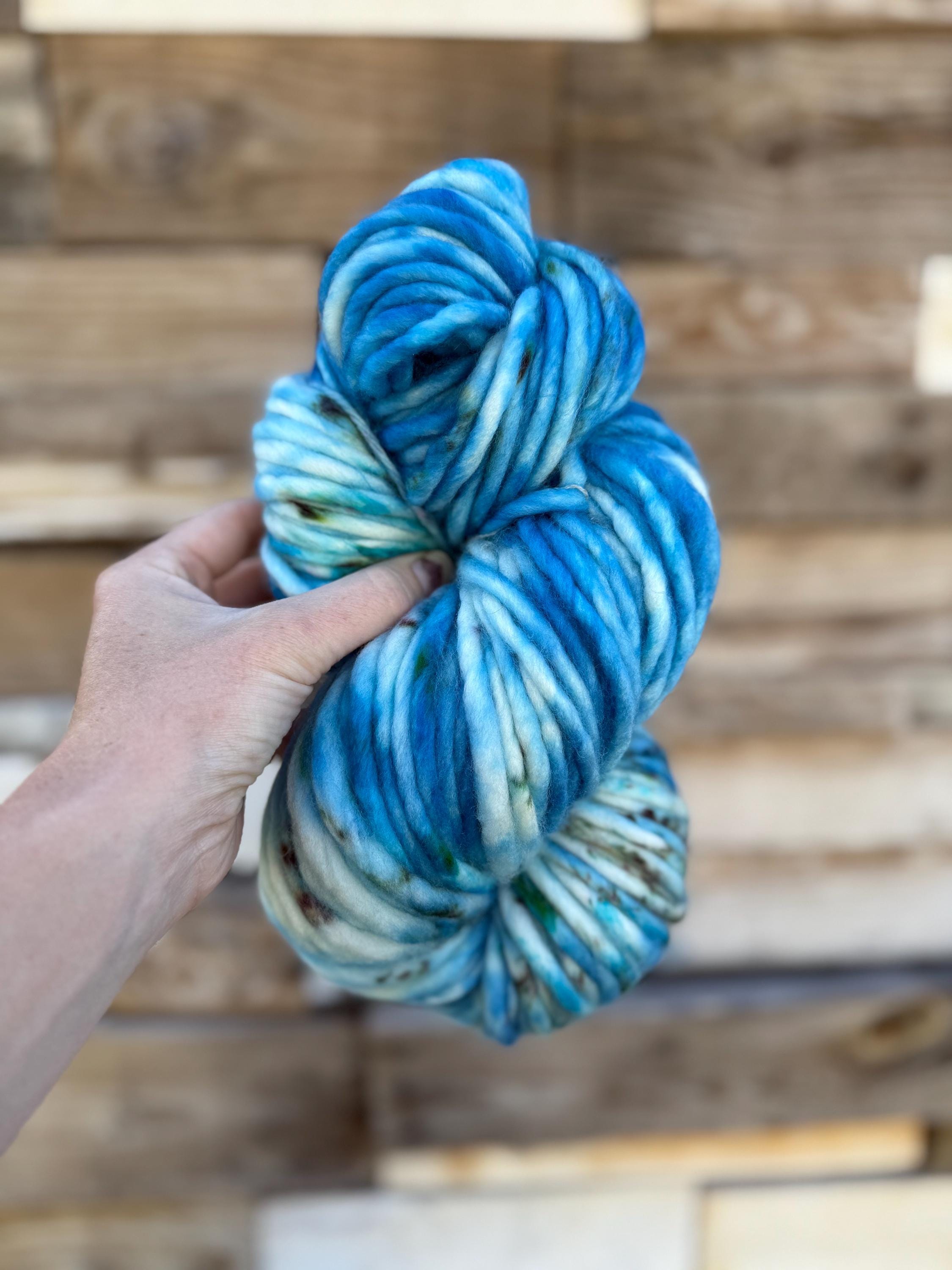 Ocean eyes hand dyed yarn