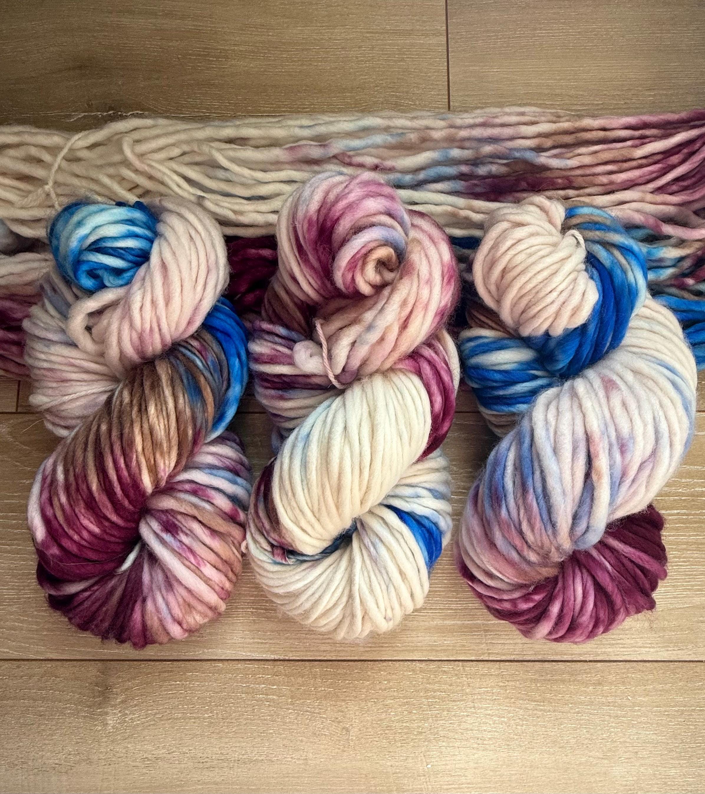 Fairy Hand dyed super bulky merino wool yarn