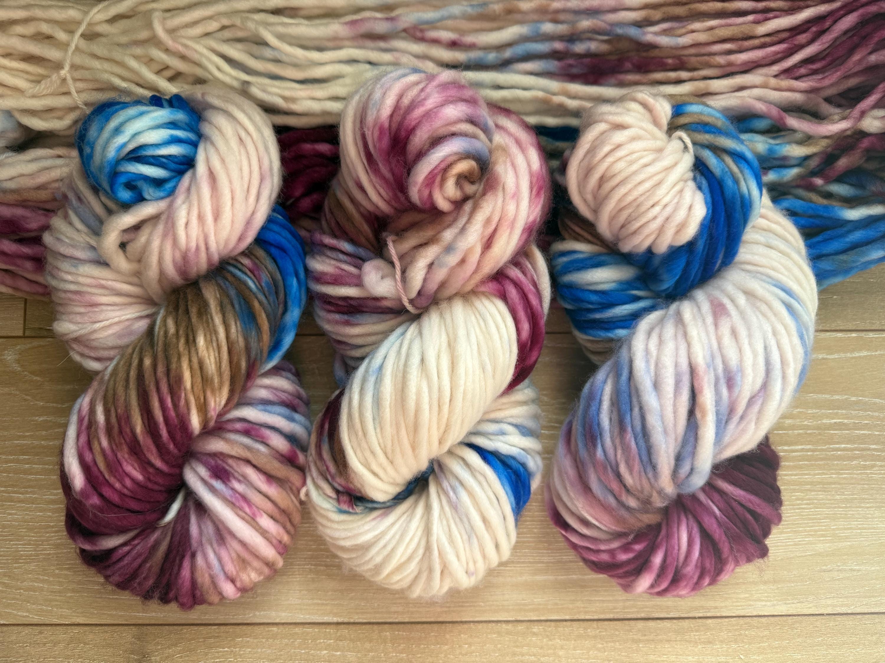Fairy Hand dyed super bulky merino wool yarn