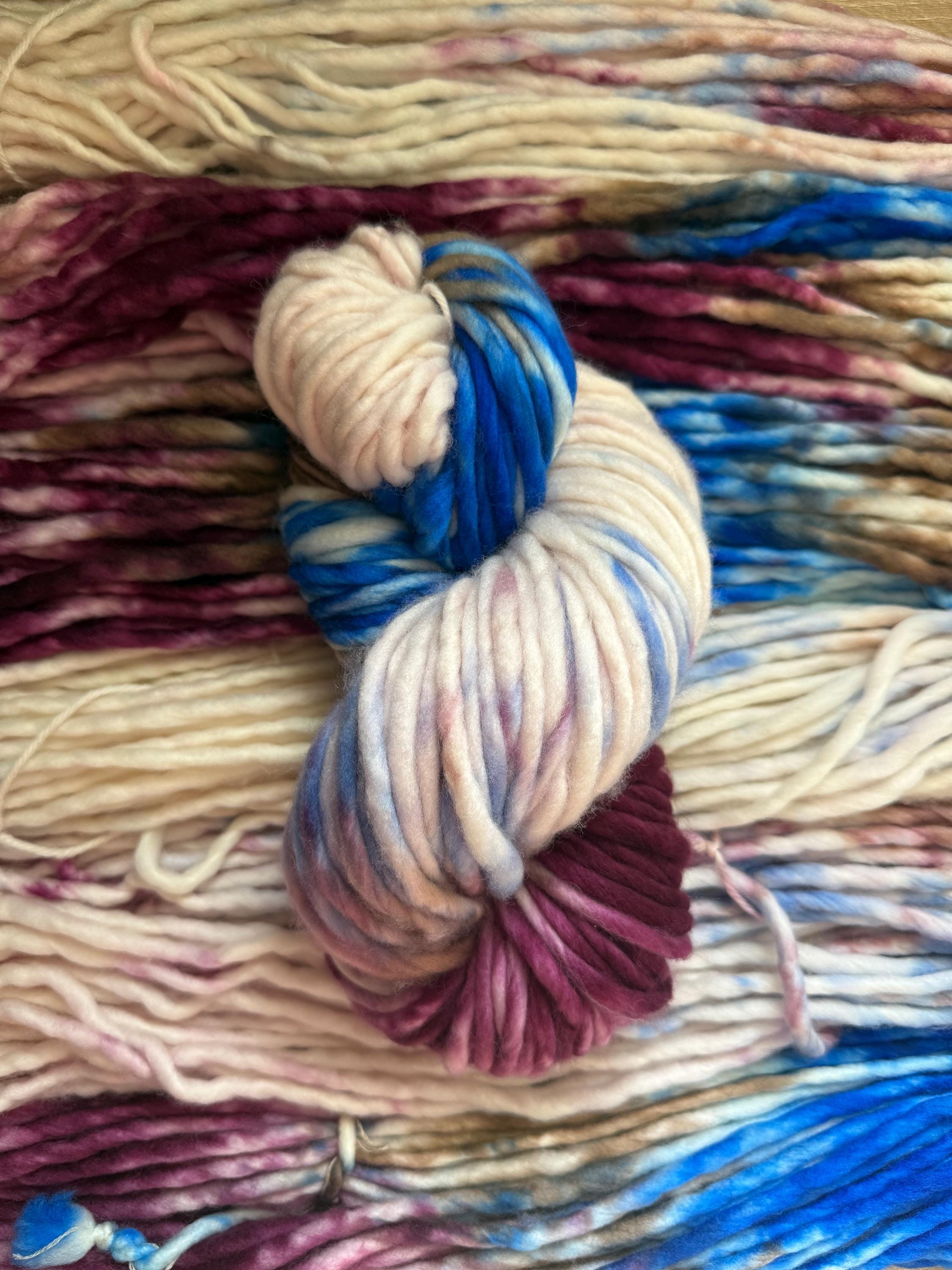 Fairy Hand dyed super bulky merino wool yarn