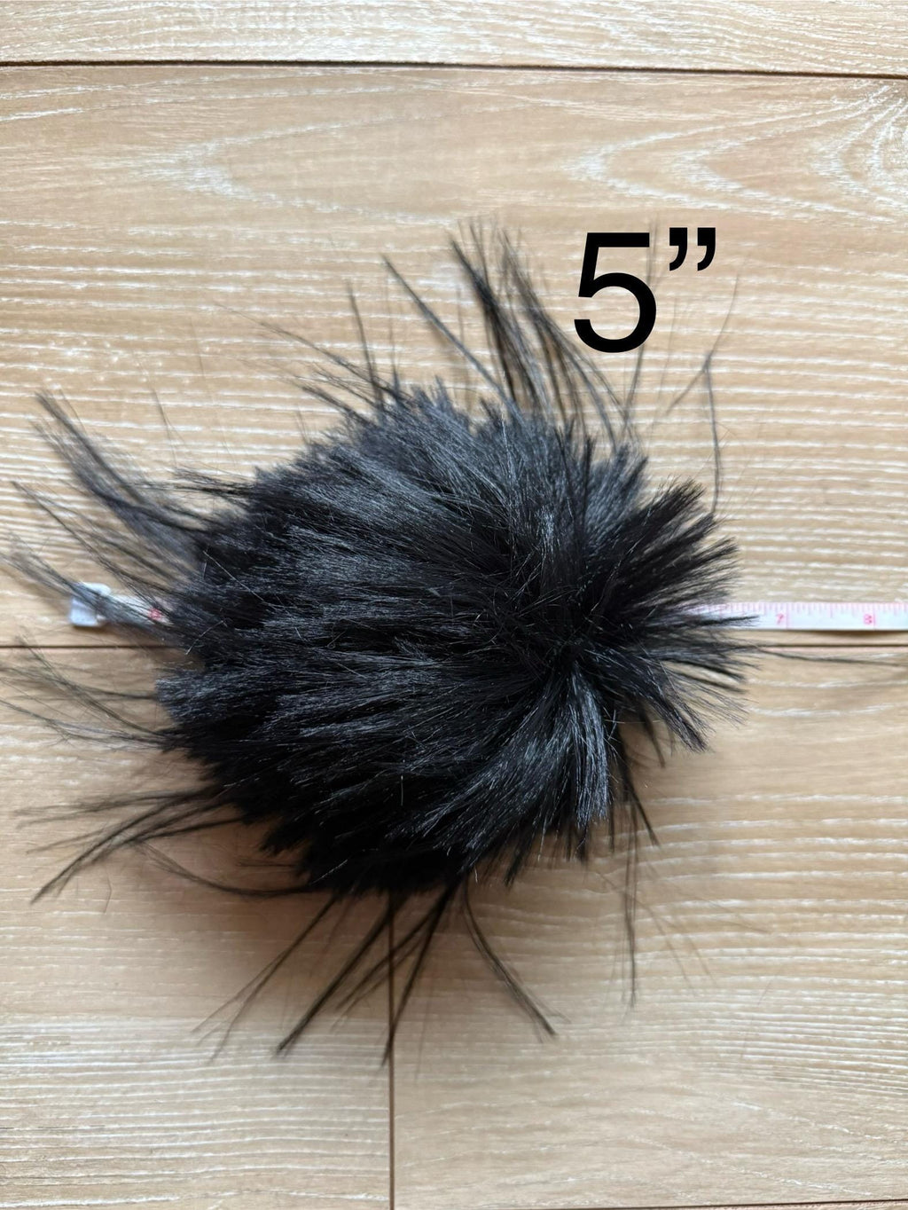 It’s not a phase mom, faux fur, for knit and crochet beanies, small medium large extra large mini super fluffy and soft, pure black