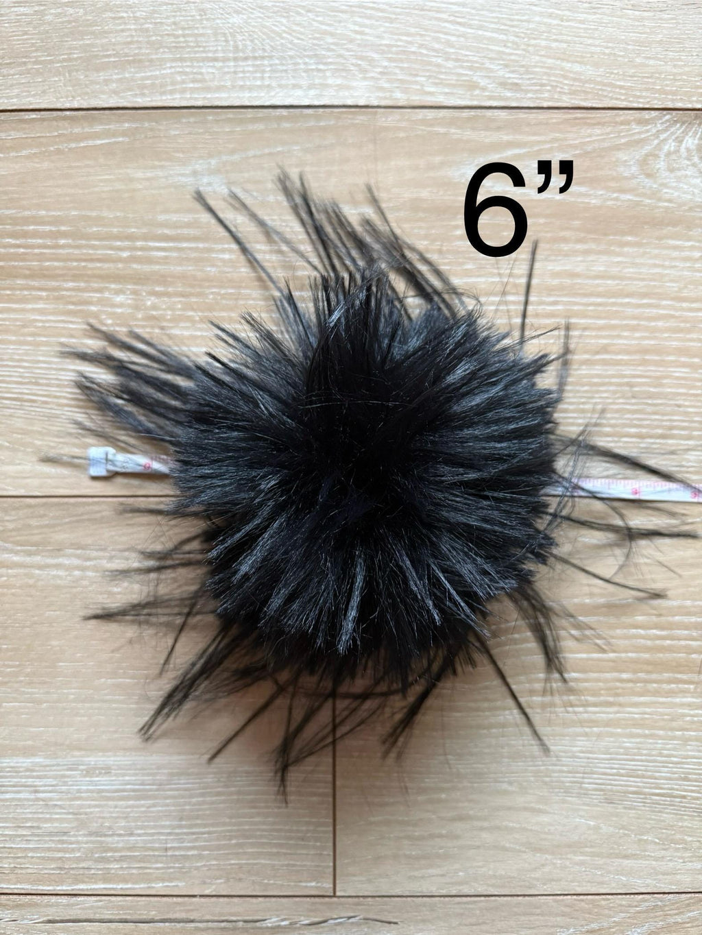 It’s not a phase mom, faux fur, for knit and crochet beanies, small medium large extra large mini super fluffy and soft, pure black
