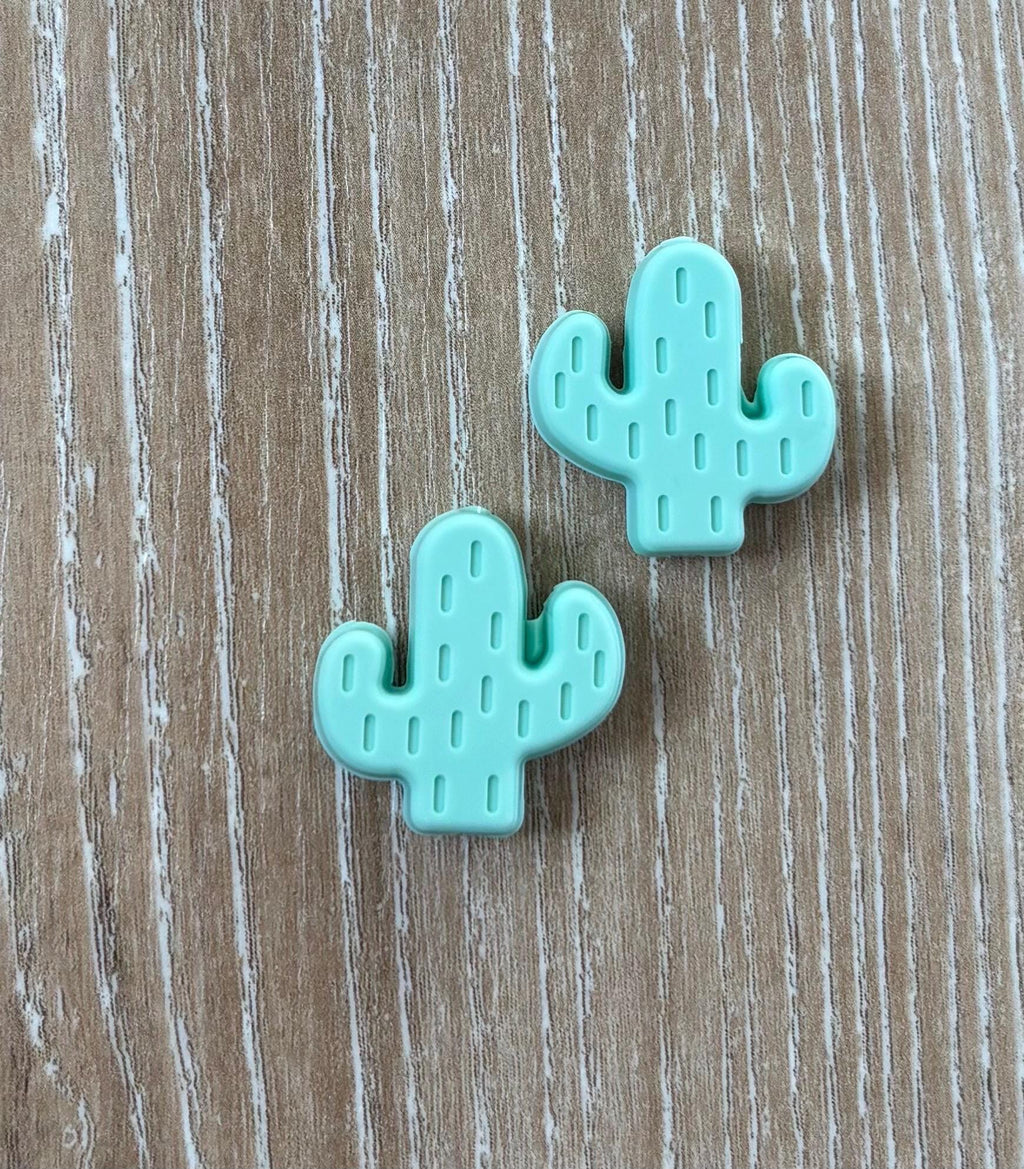 Cactus needle stoppers for knitting needles