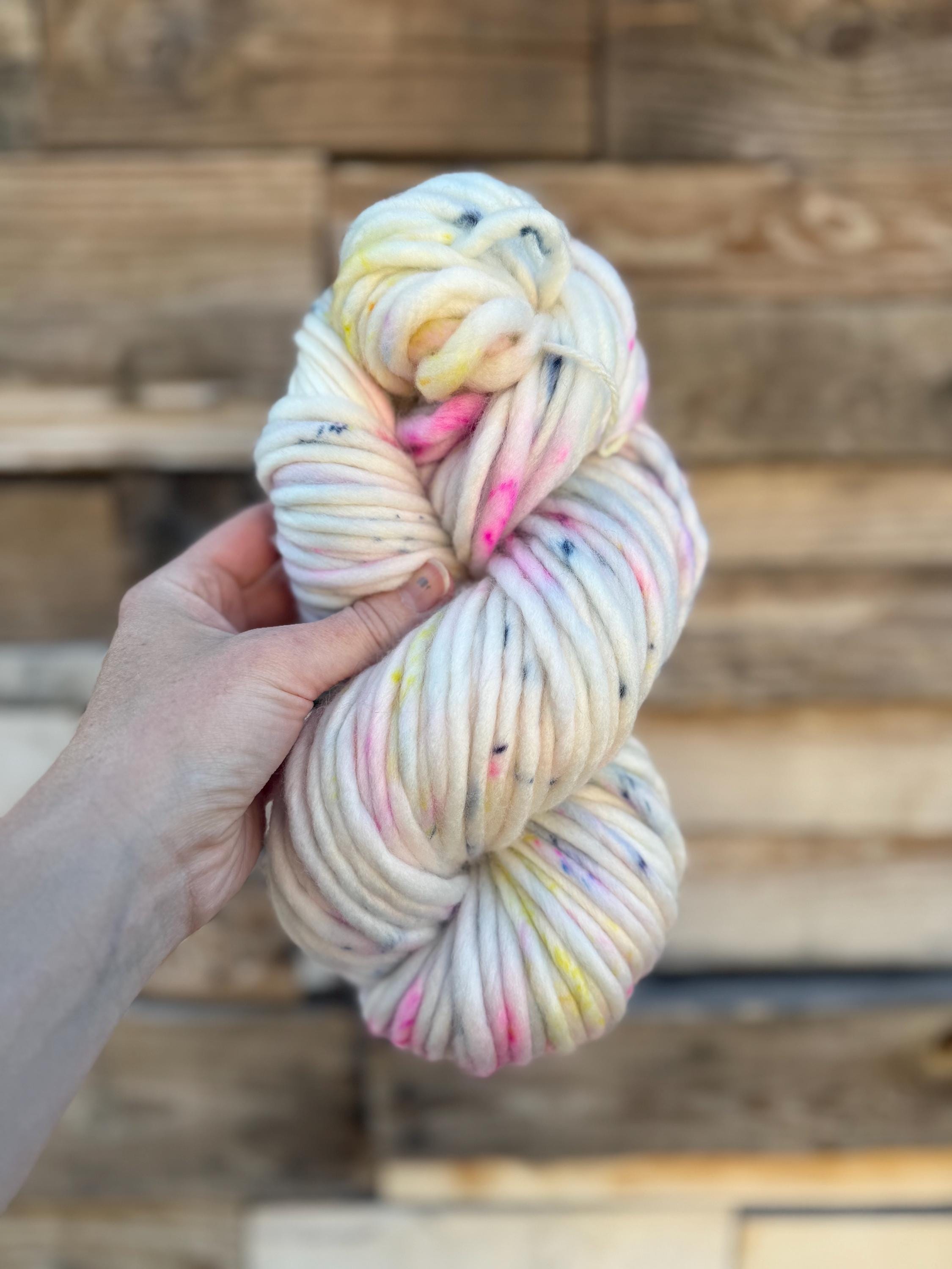 Iridescent Hand dyed super bulky merino wool