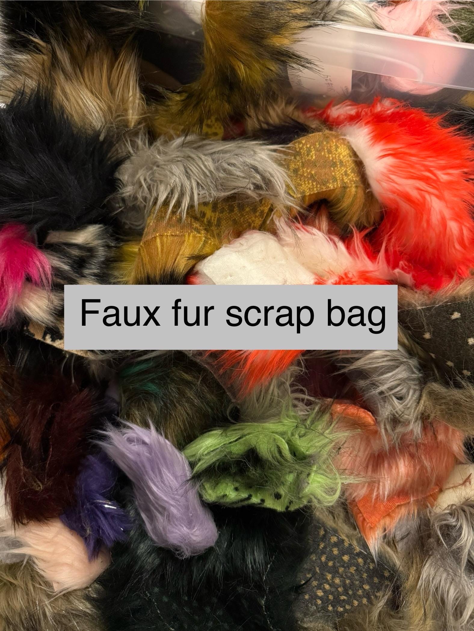 Faux fur scraps