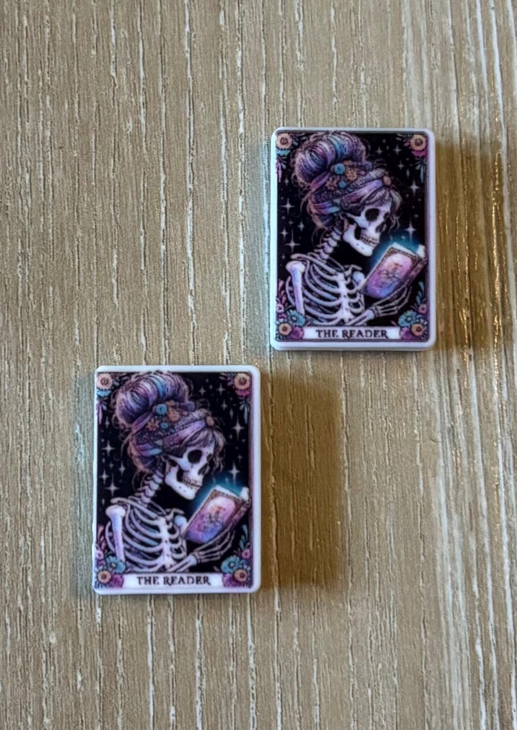 Skeleton needle stoppers for knitting needles