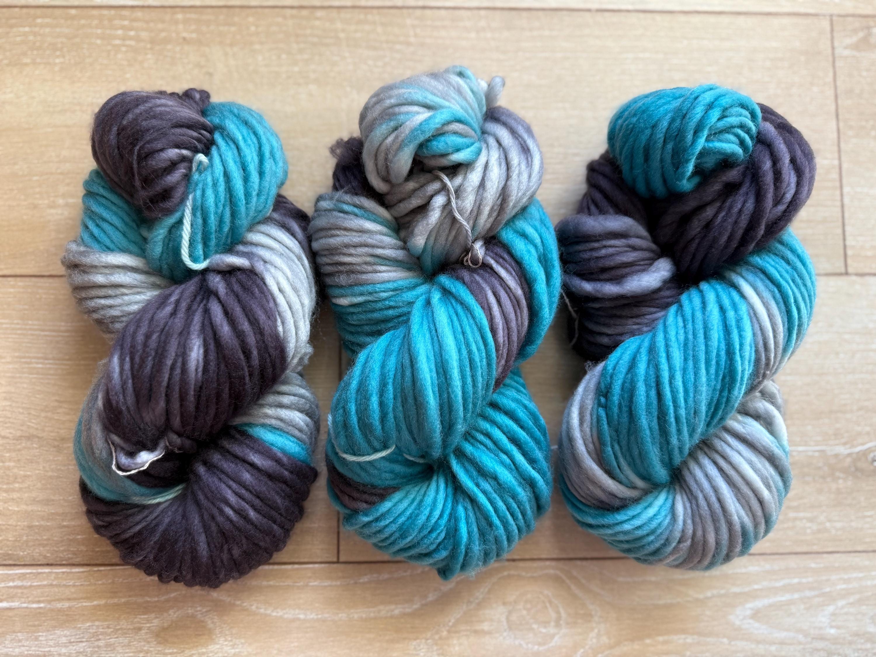 Philadelphia teal grey black yarn