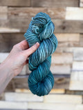 Shaded teal yarn