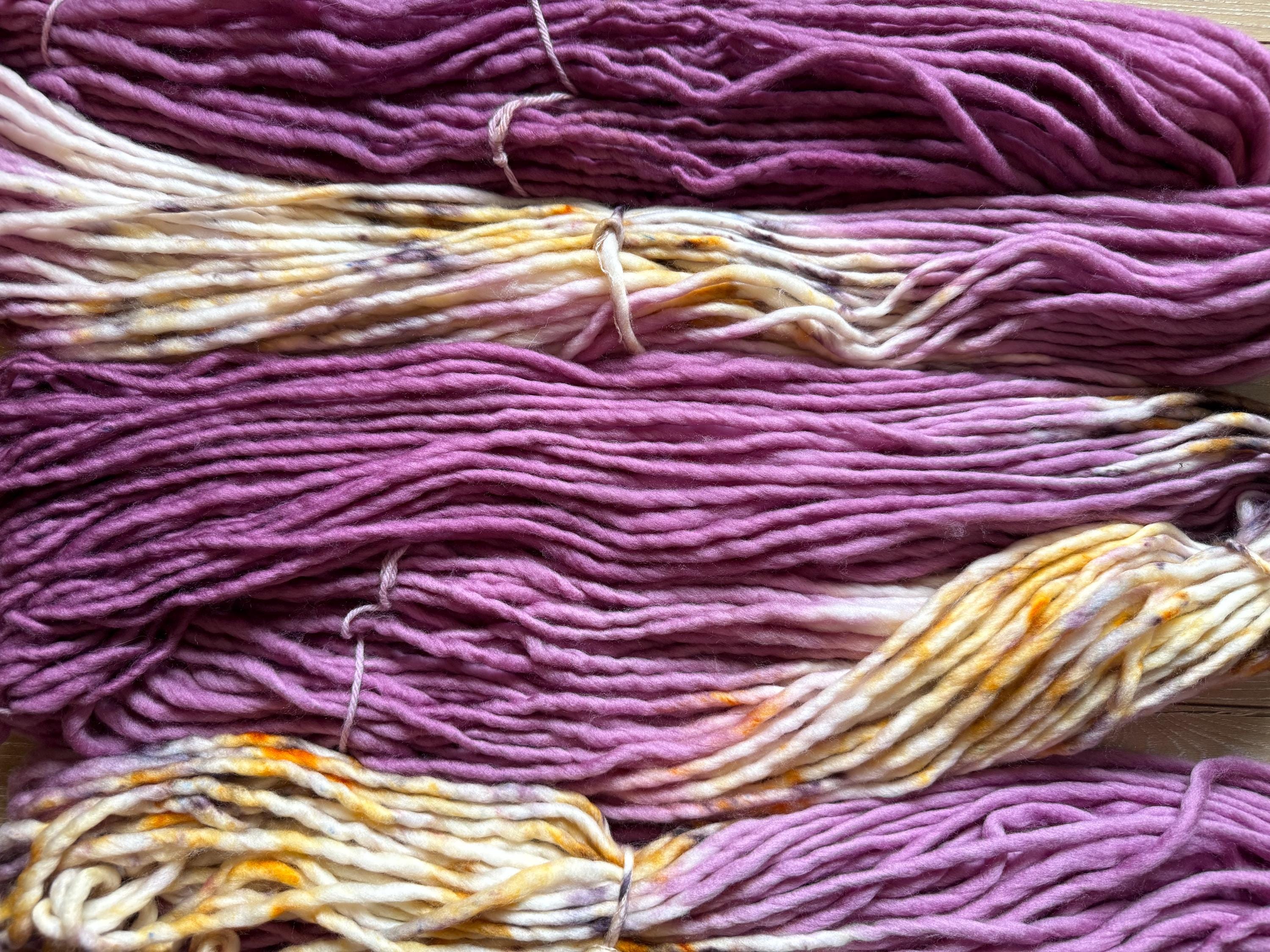 Rustic Berry Hand dyed yarn