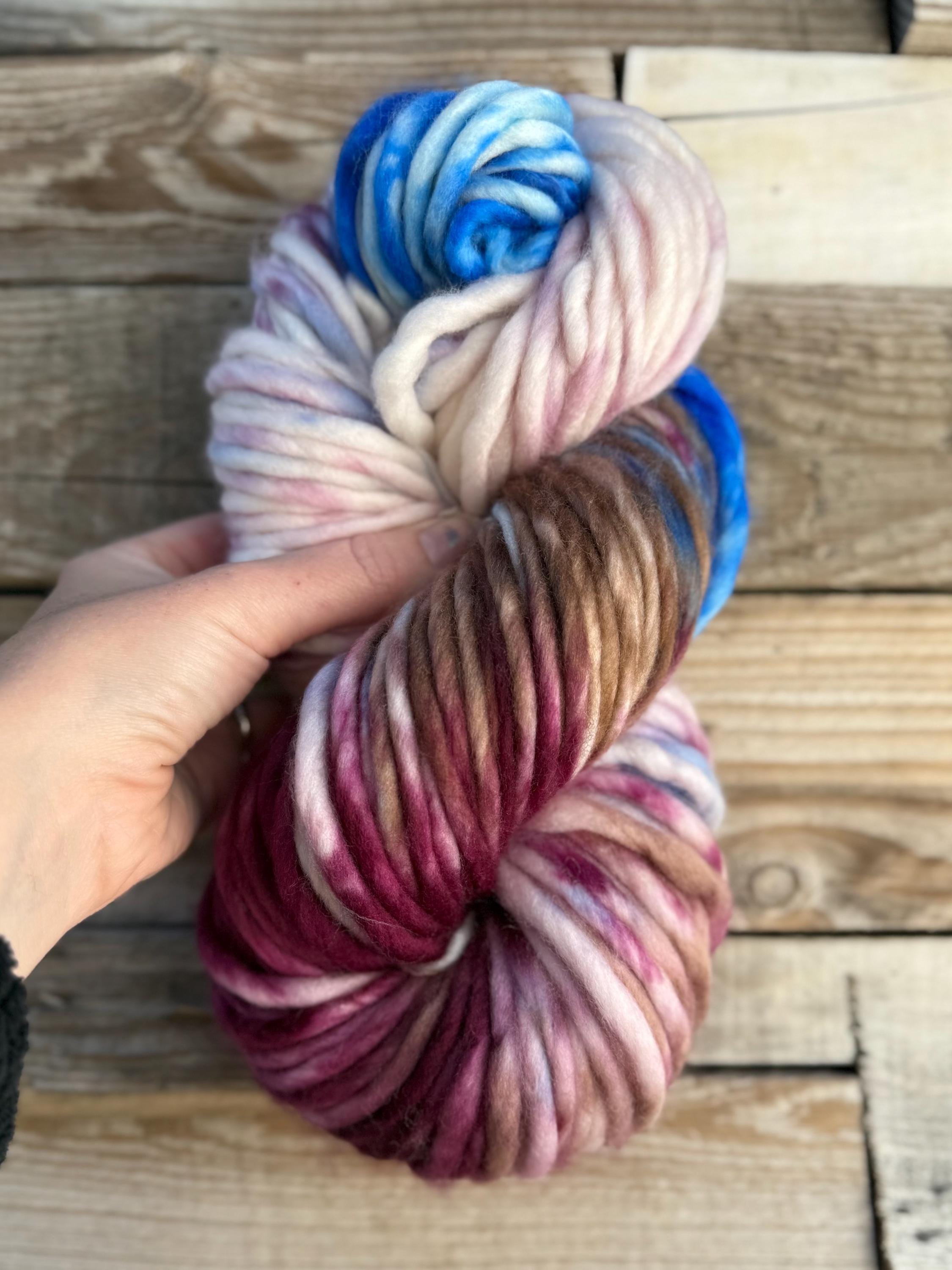 Fairy Hand dyed super bulky merino wool yarn