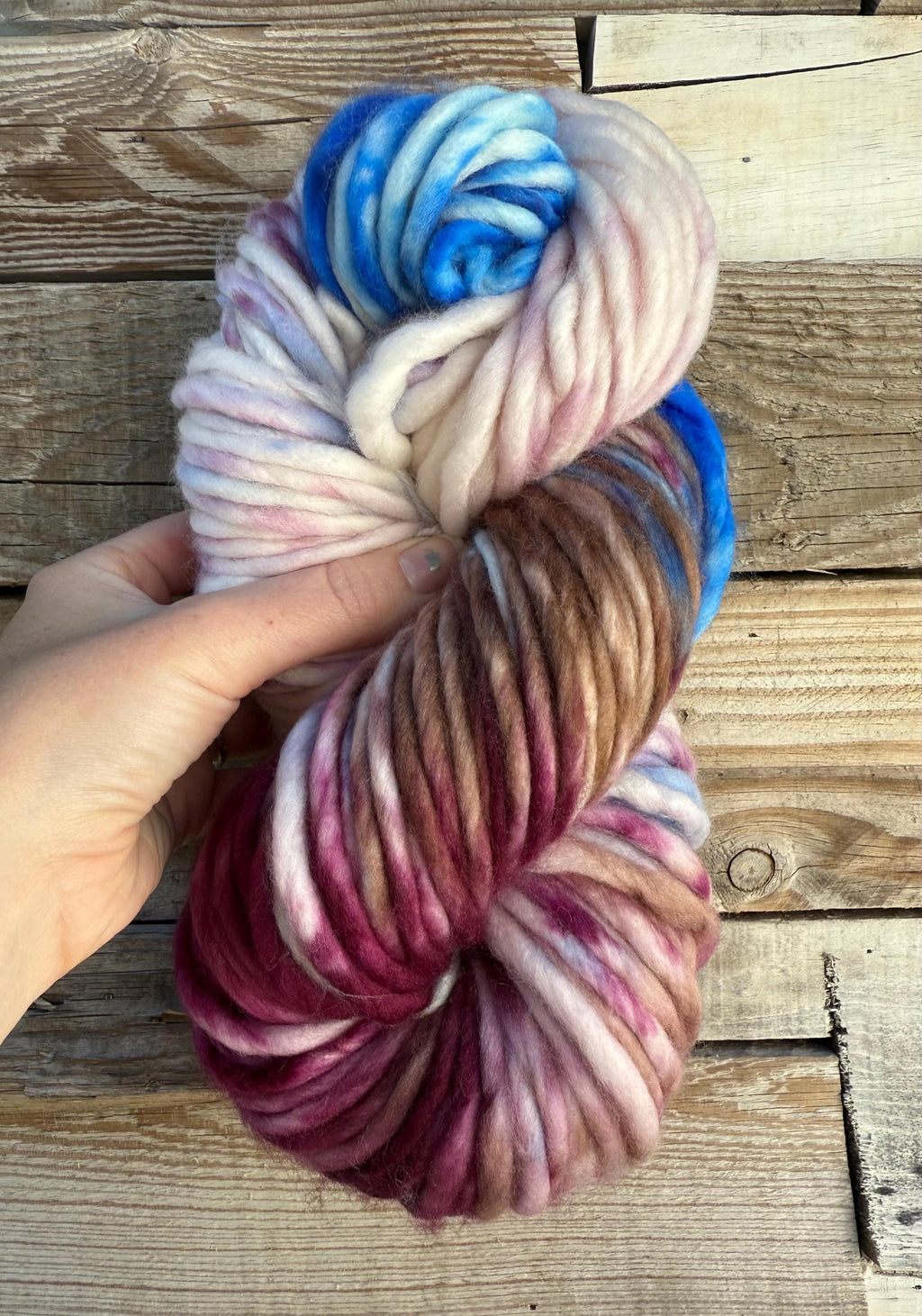 Fairy Hand dyed super bulky merino wool yarn
