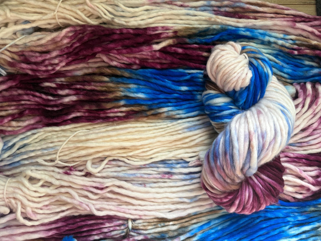 Fairy Hand dyed super bulky merino wool yarn