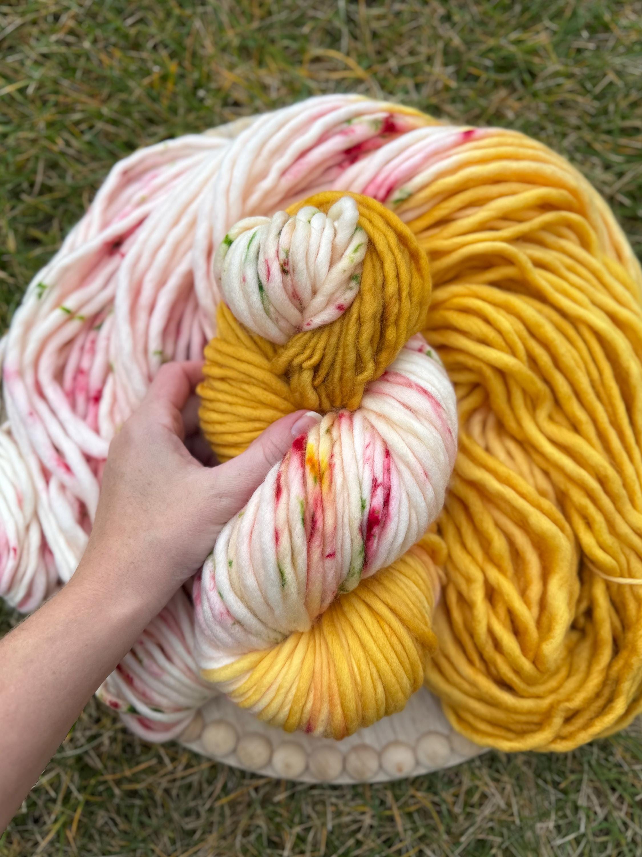 Eve merino wool hand dyed yarn
