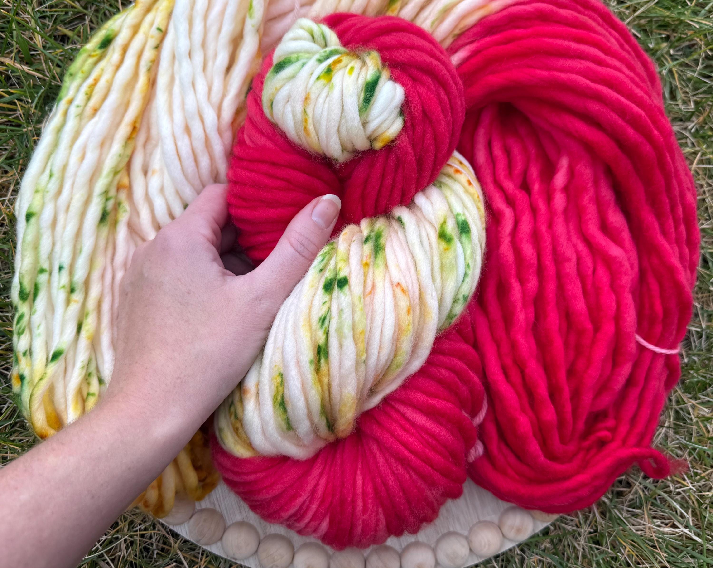 Carol Hand dyed super bulky merino wool yarn