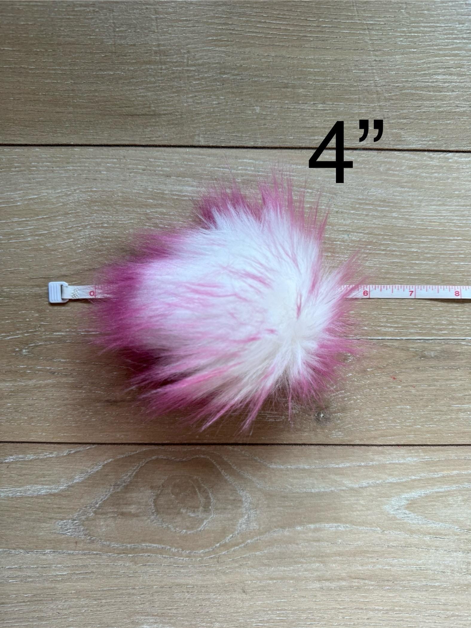 Dusty pink Faux fur Pom Pom