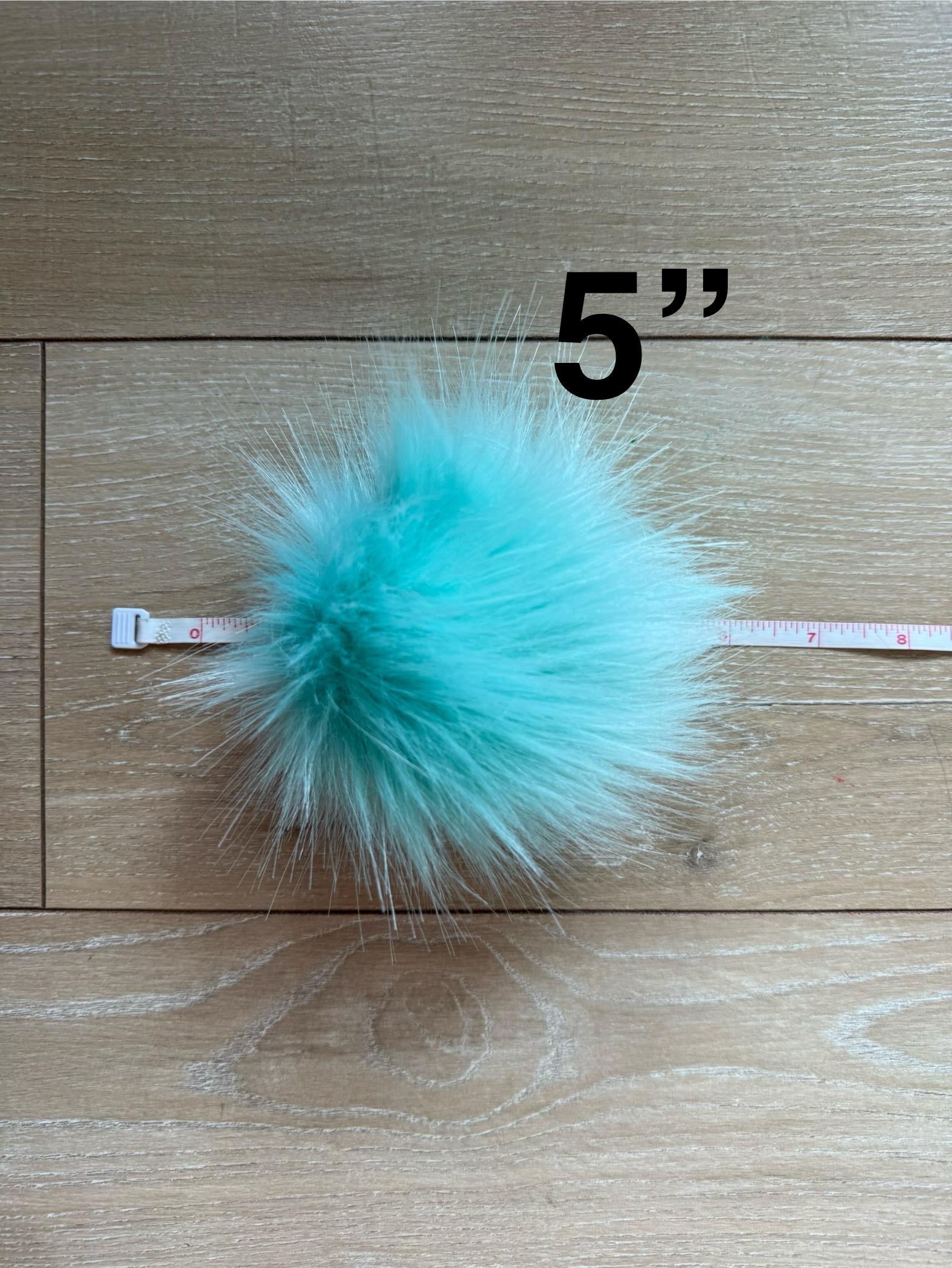Aquatic Faux fur Pom Pom